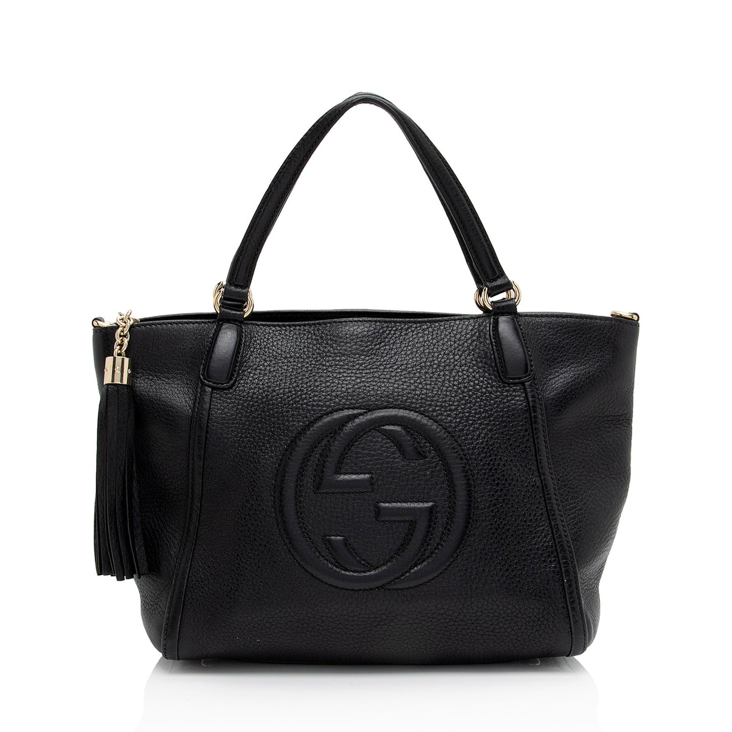 Gucci Leather Soho Top Handle (SHF-LCyvXT)