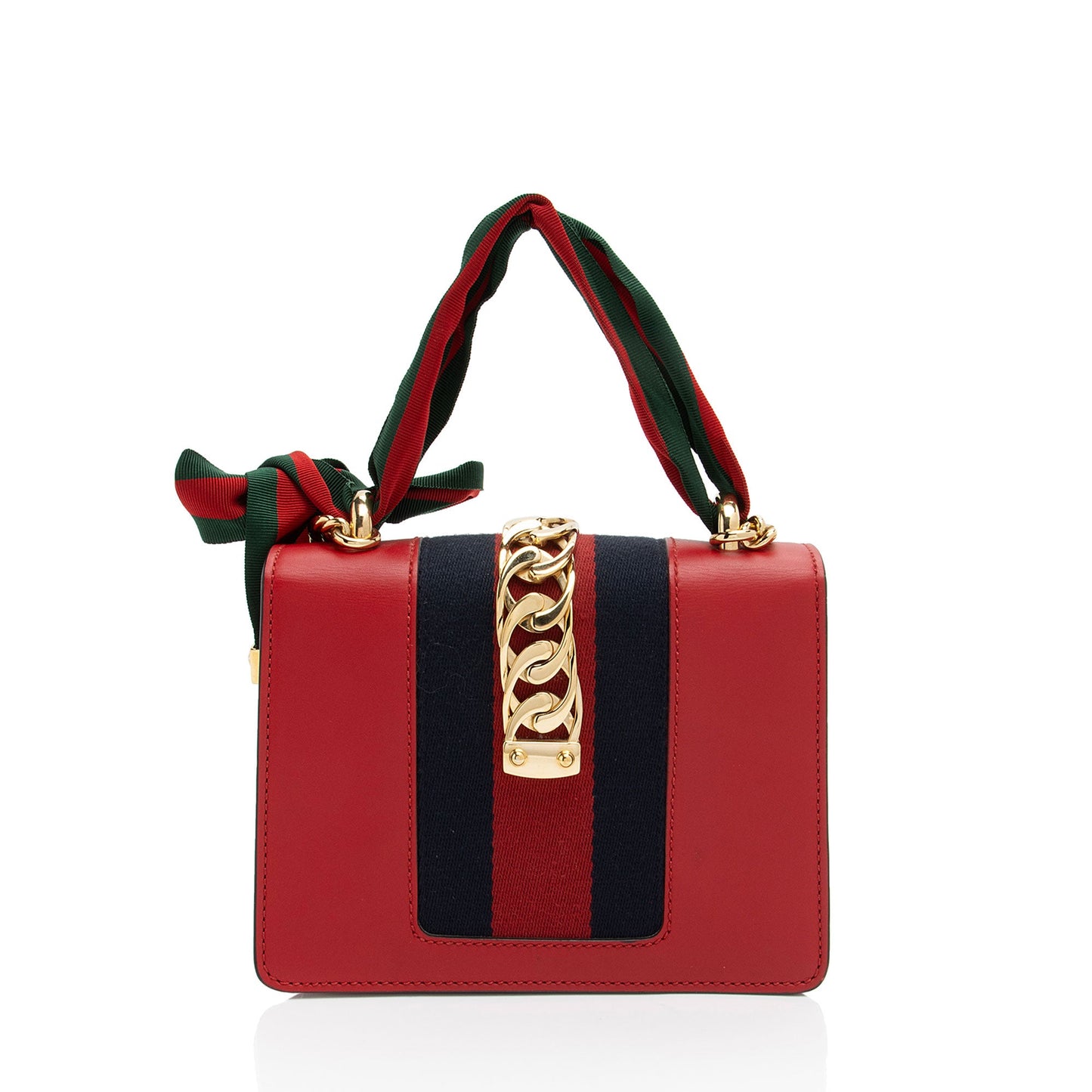 Gucci Leather Sylvie Mini Chain Bag