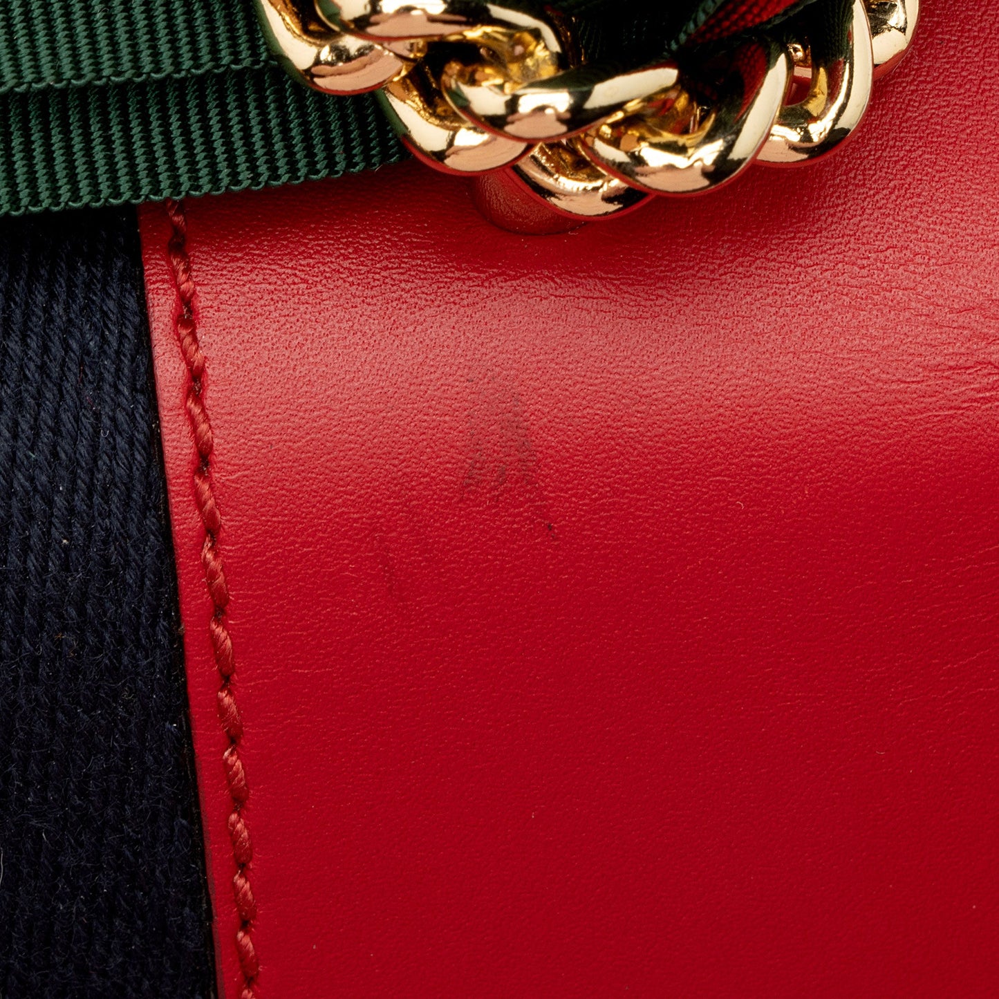 Gucci Leather Sylvie Mini Chain Bag
