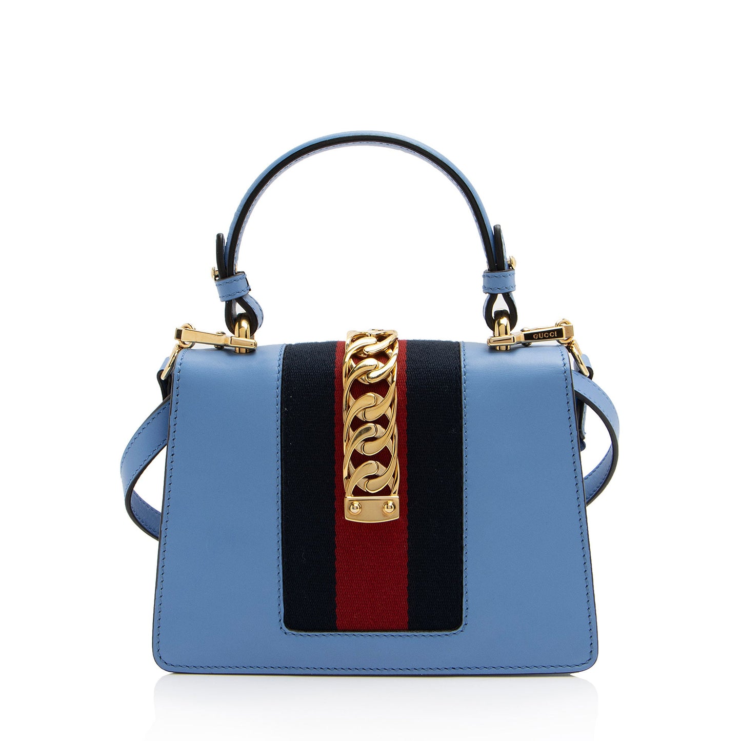 Gucci Leather Sylvie Mini Top Handle