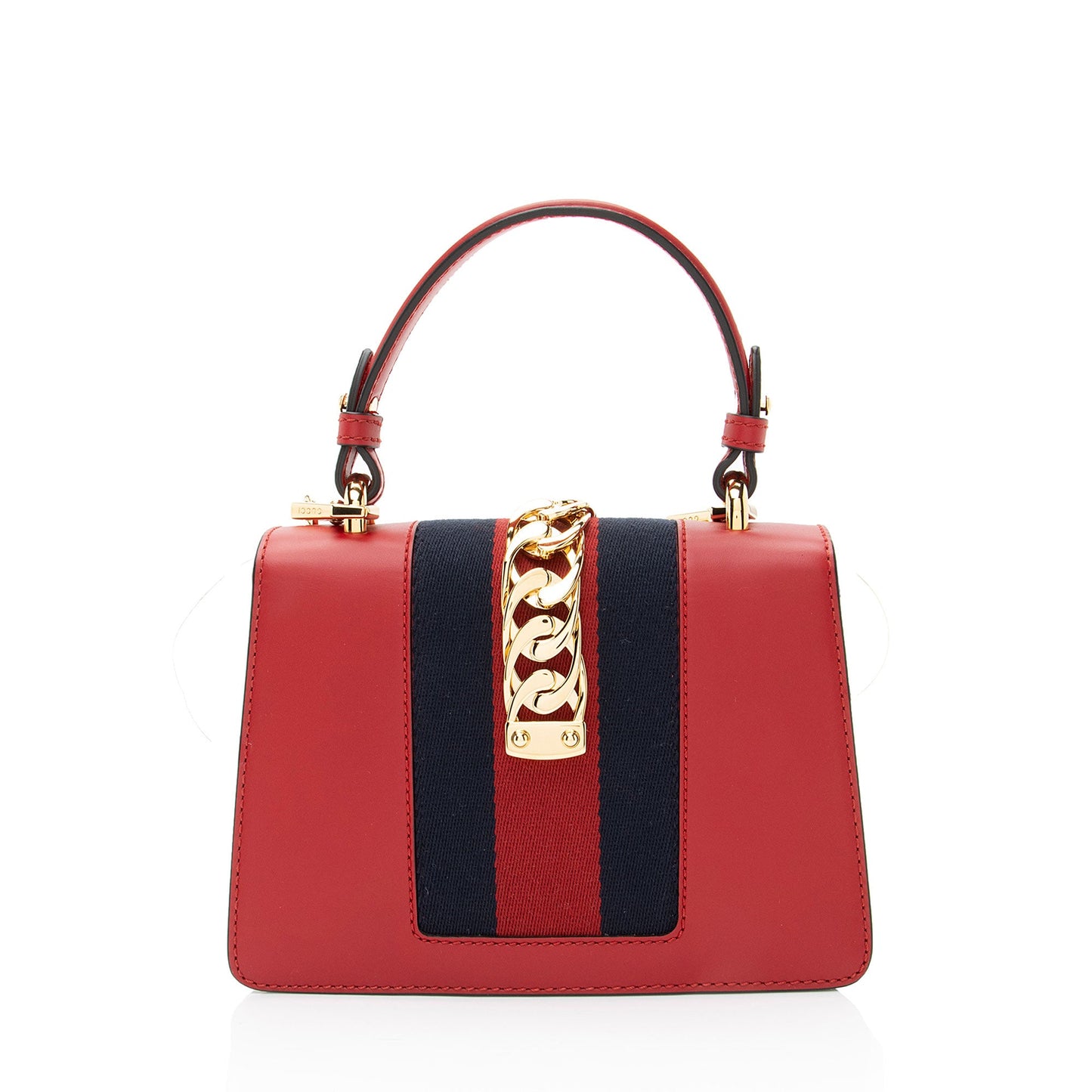Gucci Leather Sylvie Mini Top Handle
