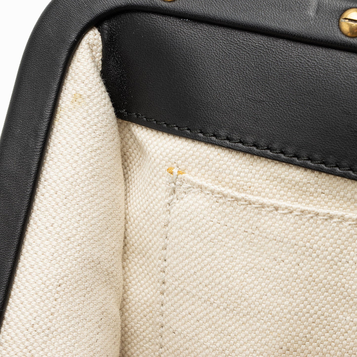 Gucci Leather Velvet Lady Stirrup Top Handle