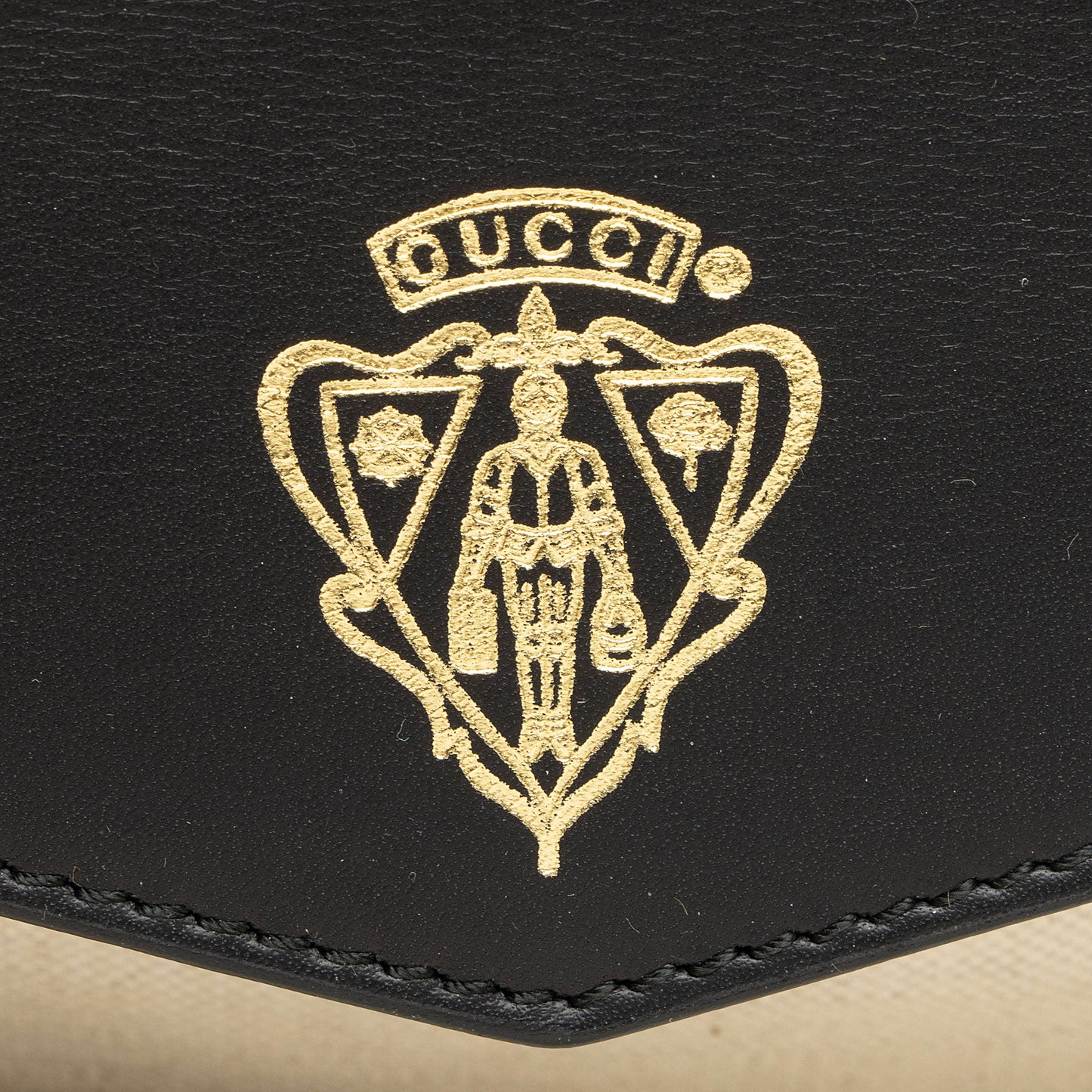 Gucci Leather Velvet Lady Stirrup Top Handle