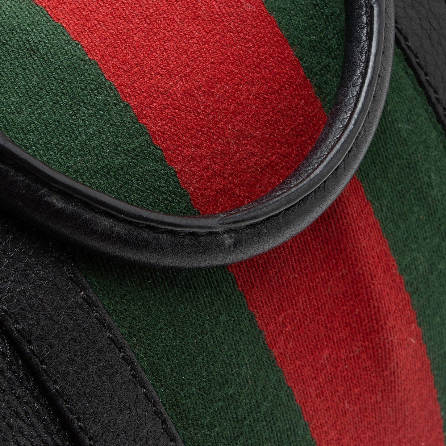 Gucci Leather Vintage Web Joy Medium Boston Bag