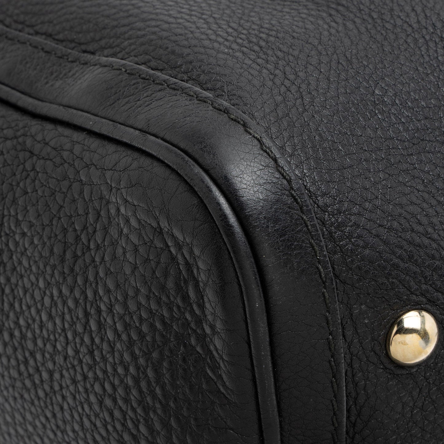 Gucci Leather Vintage Web Joy Medium Boston Bag