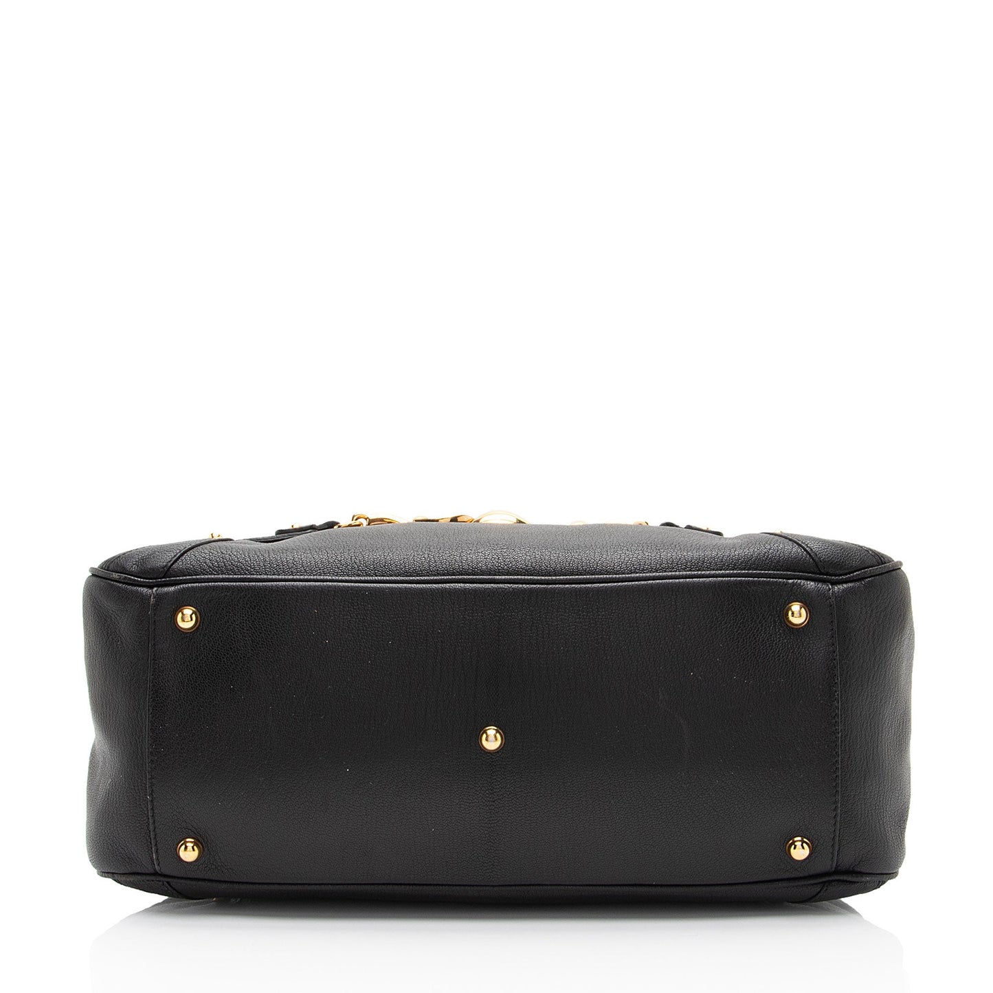 Gucci Leather Bamboo Horsebit Wave Satchel (SHF-Ka9DSr)