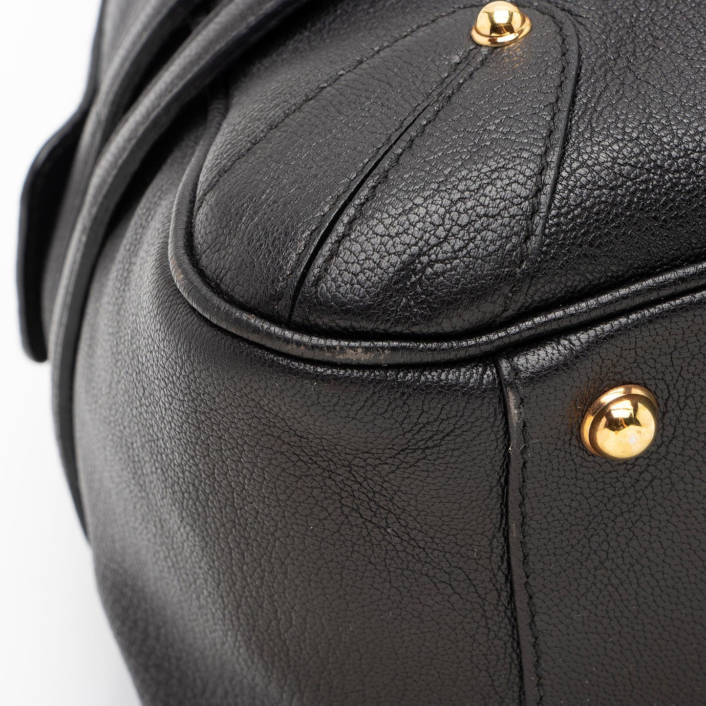 Gucci Leather Bamboo Horsebit Wave Satchel (SHF-Ka9DSr)