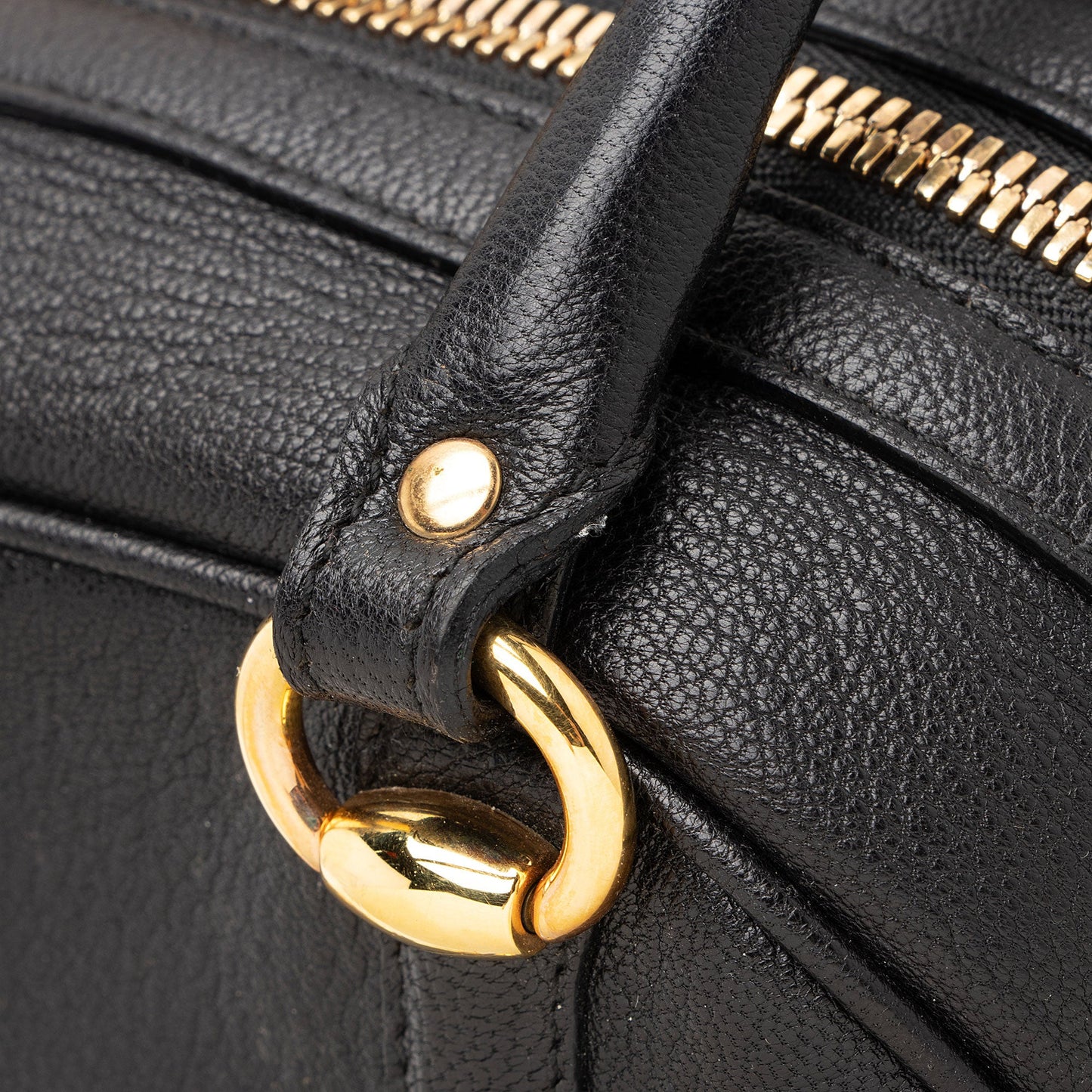 Gucci Leather Bamboo Horsebit Wave Satchel (SHF-Ka9DSr)