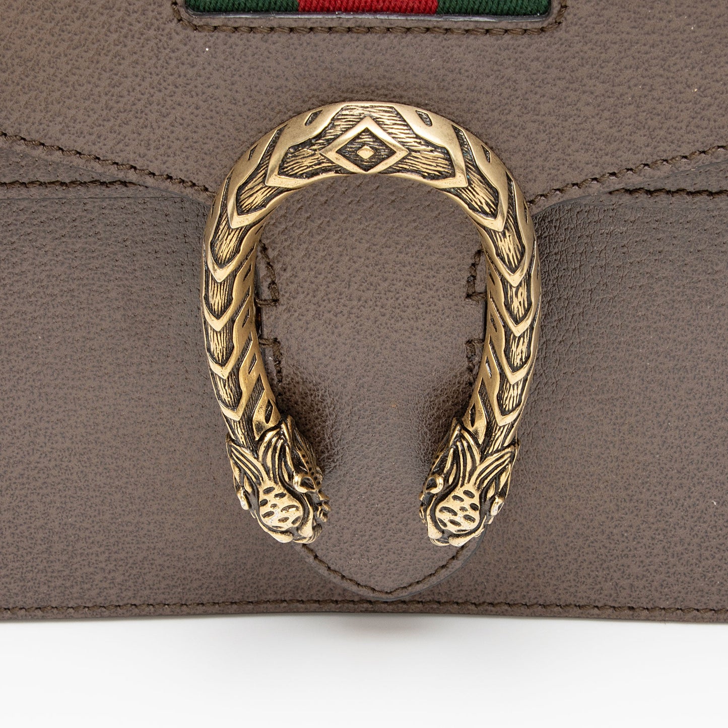 Gucci Leather Web Dionysus Medium Shoulder Bag (SHF-fkJx6y)