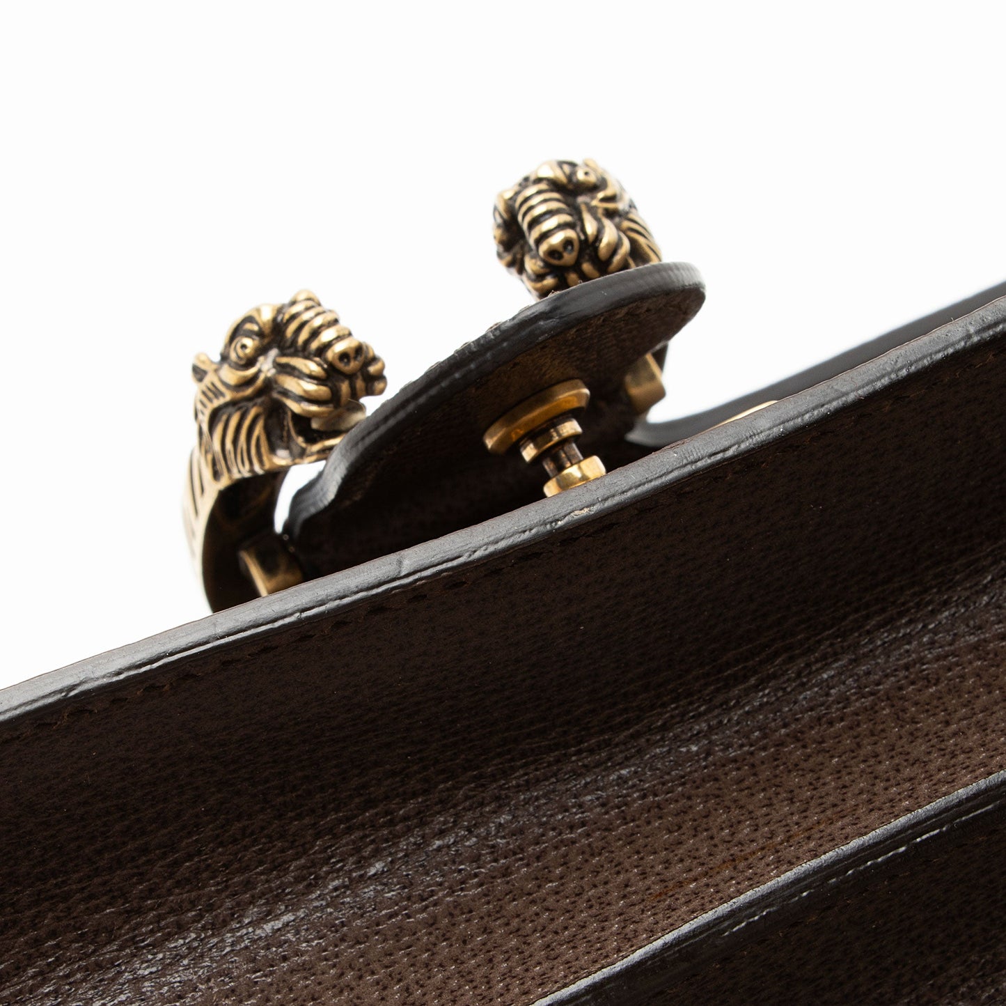 Gucci Leather Web Dionysus Medium Shoulder Bag (SHF-fkJx6y)