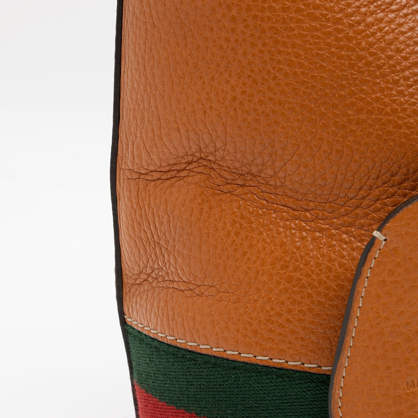 Gucci Leather Web Heritage Medium Tote (SHF-XXWAnW)