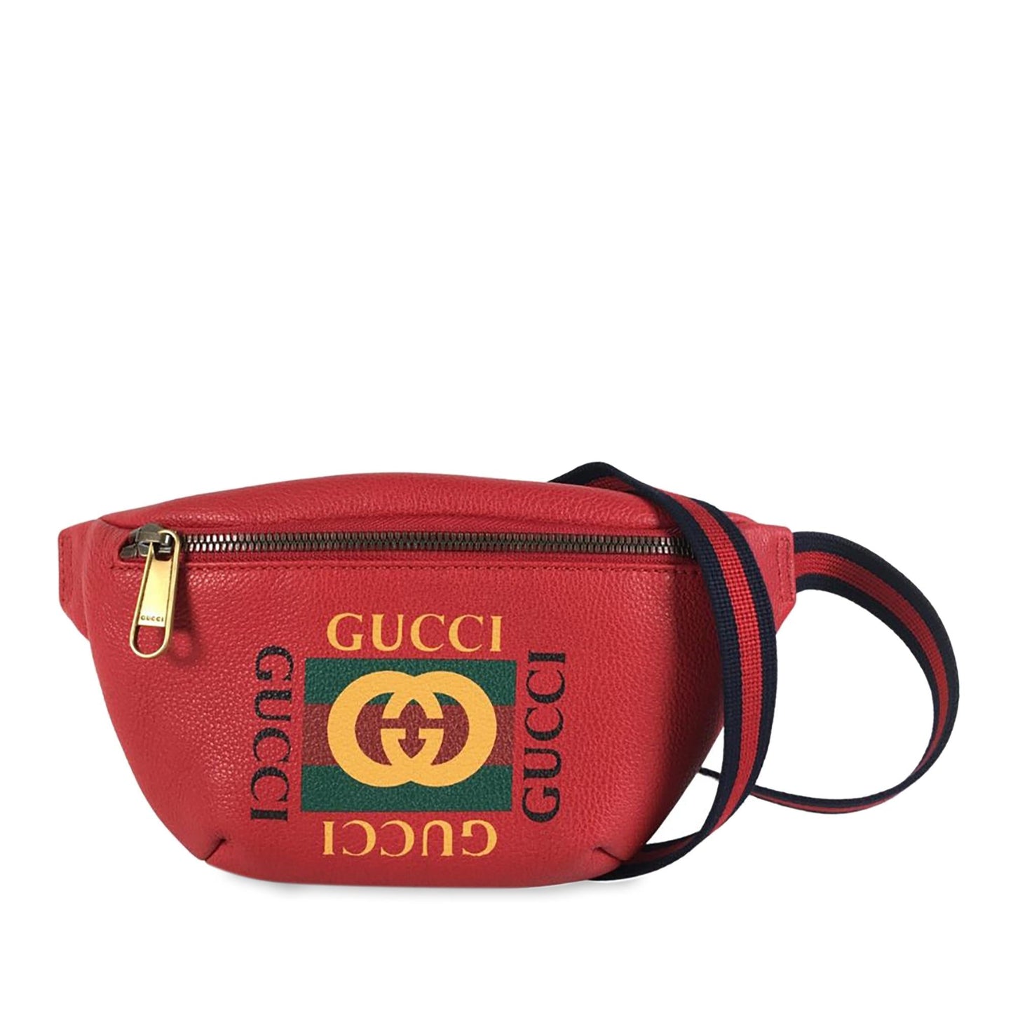 Gucci Logo Leather Belt Bag (SHG-6CRbrH)
