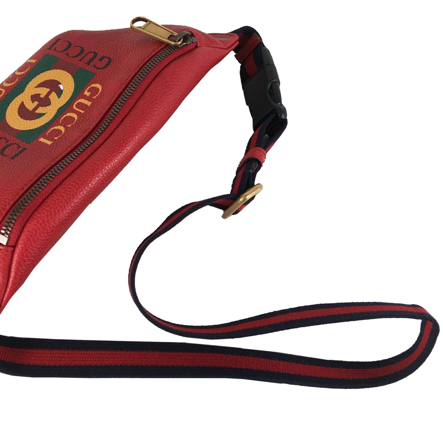 Gucci Logo Leather Belt Bag (SHG-6CRbrH)