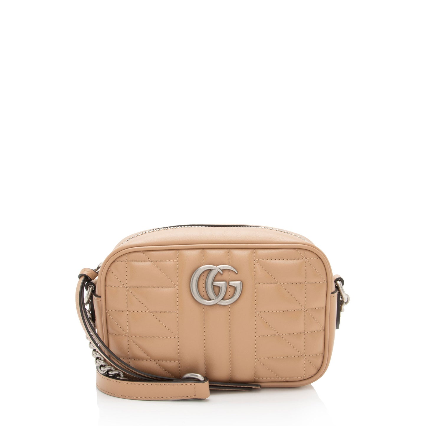 Gucci Mixed Matelasse Leather GG Marmont Aria Mini Chain Bag