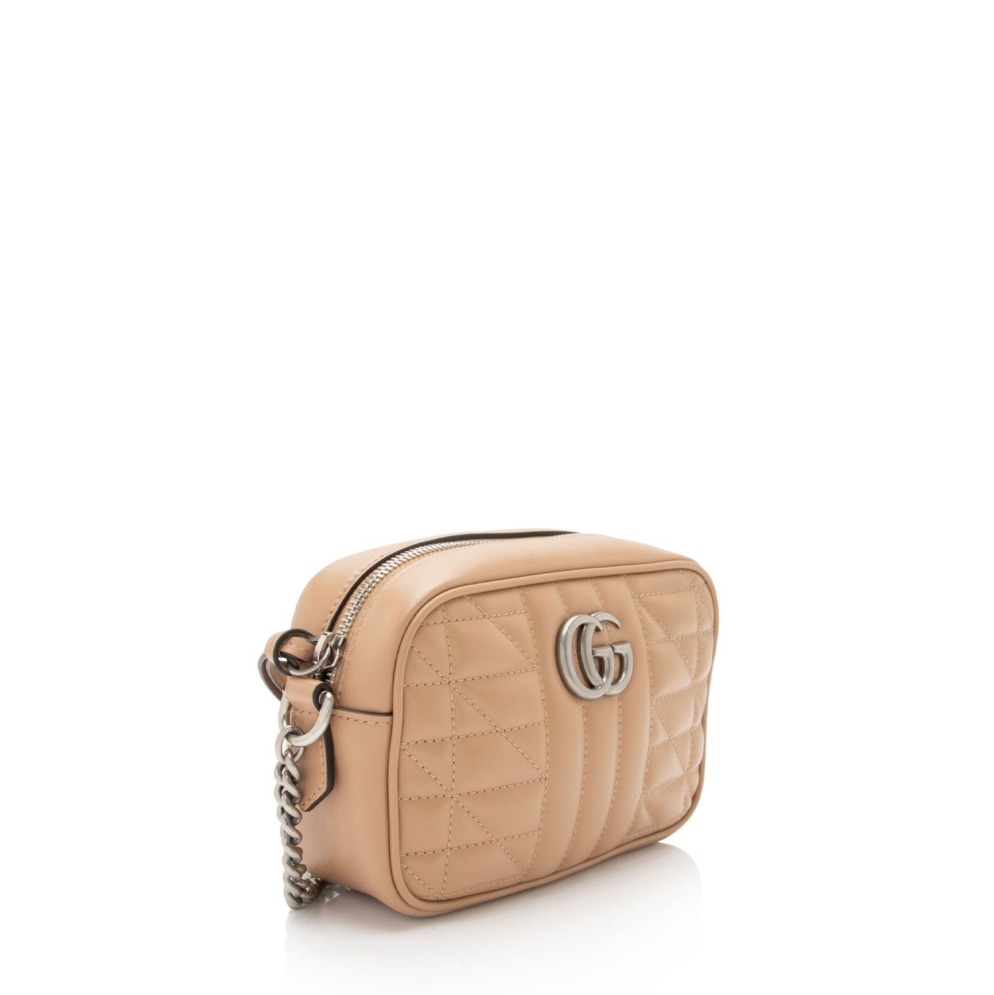 Gucci Mixed Matelasse Leather GG Marmont Aria Mini Chain Bag