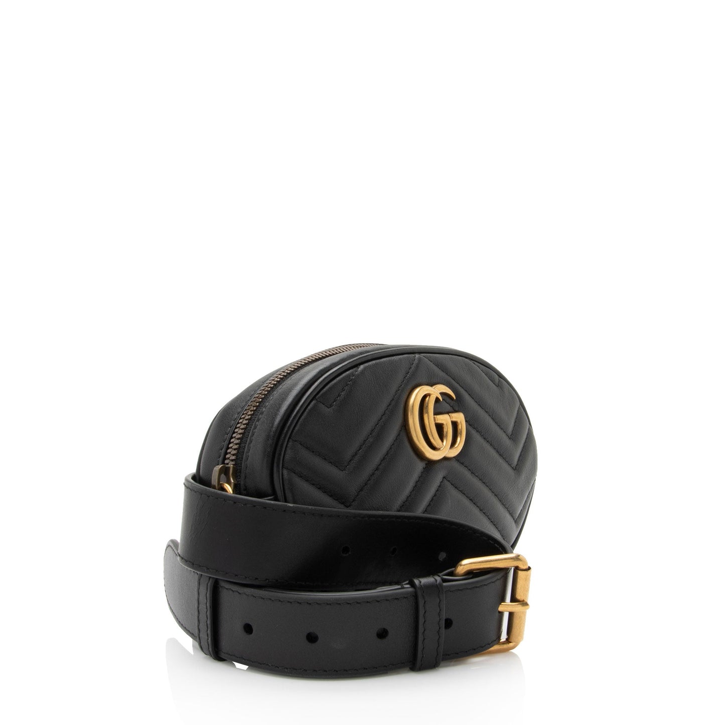 Gucci Matelasse Leather GG Marmont Belt Bag - Size 30 / 75 (SHF-LoosRT)