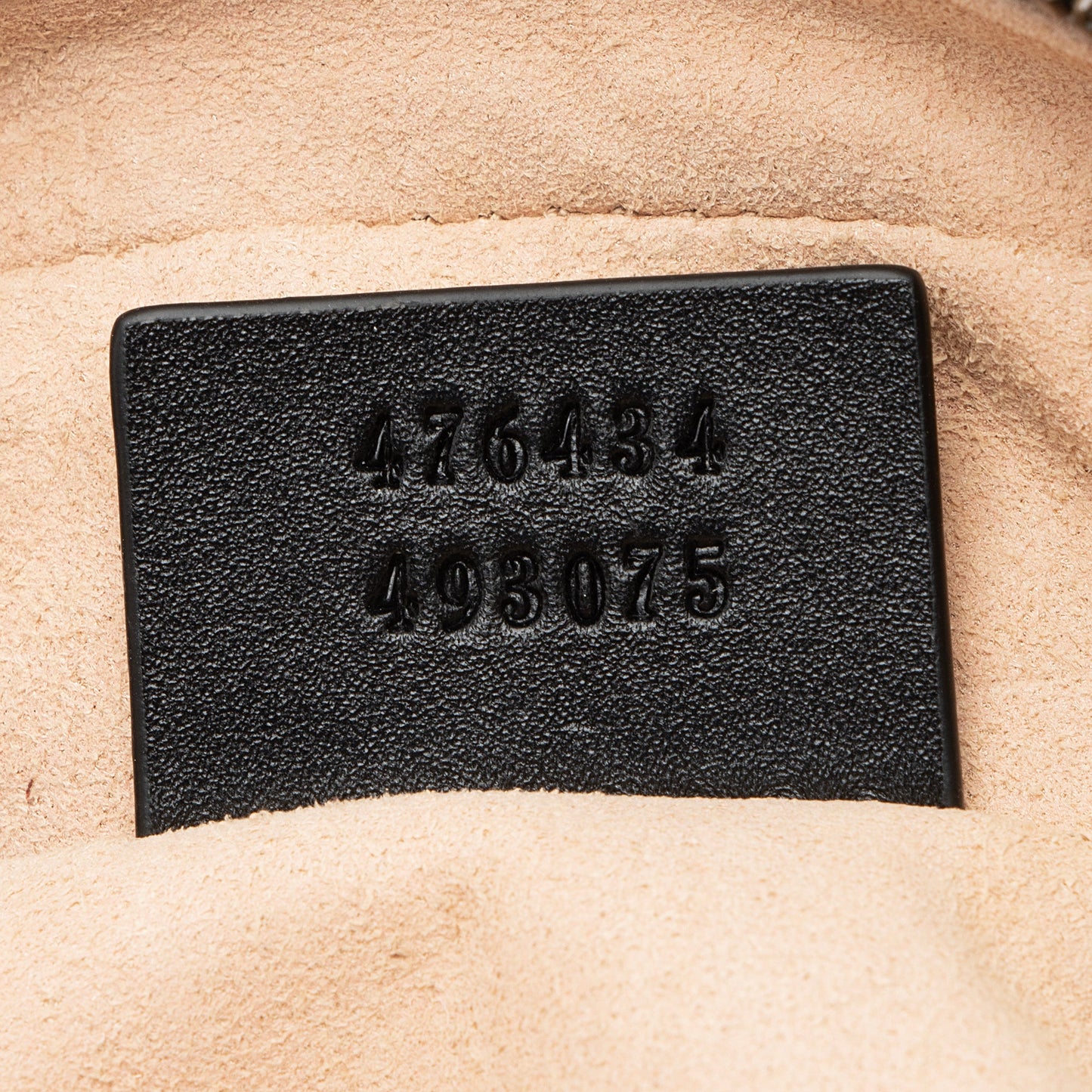Gucci Matelasse Leather GG Marmont Belt Bag - Size 34 / 85 (SHF-22688)