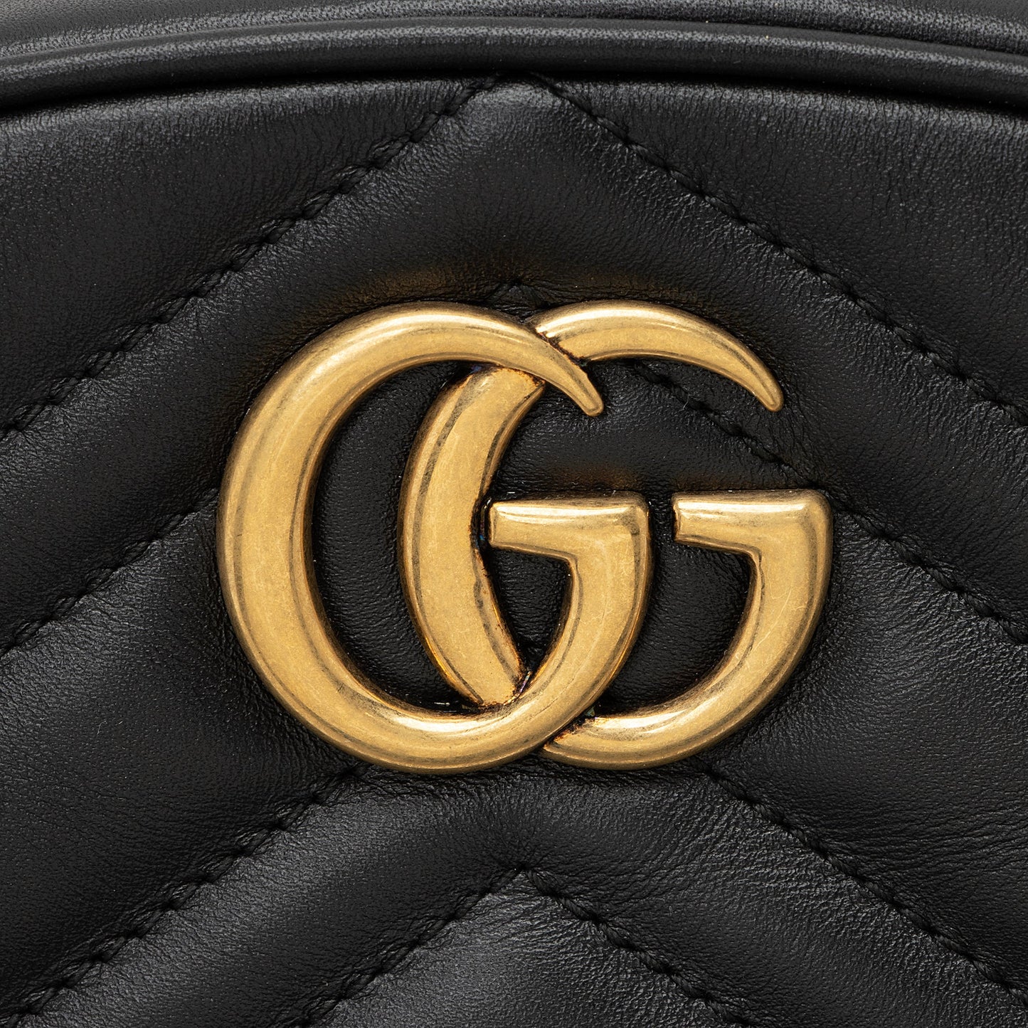 Gucci Matelasse Leather GG Marmont Belt Bag - Size 34 / 85 (SHF-22688)