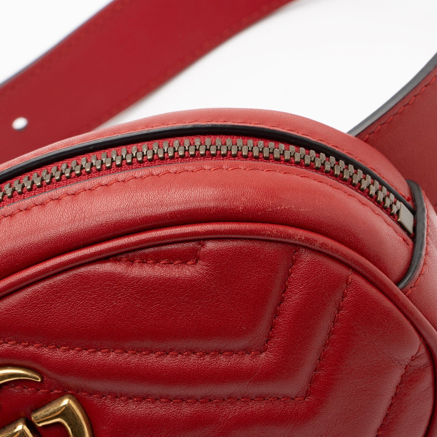 Gucci Matelasse Leather GG Marmont Belt Bag - Size 34 / 85 (SHF-6ayuWu)