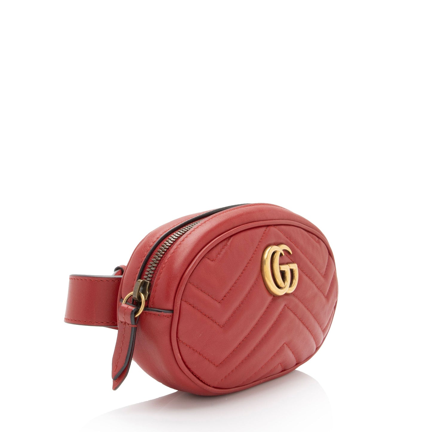 Gucci Matelasse Leather GG Marmont Belt Bag - Size 34 / 85 (SHF-6ayuWu)