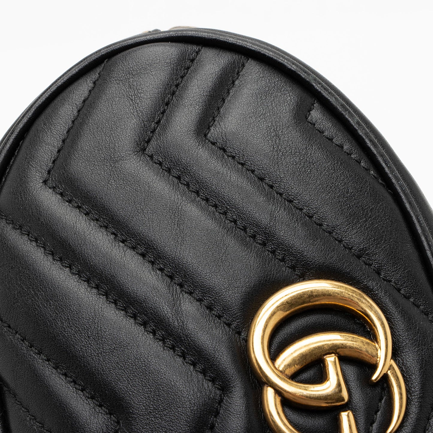 Gucci Matelasse Leather GG Marmont Belt Bag - Size 34 / 85 (SHF-htartv)