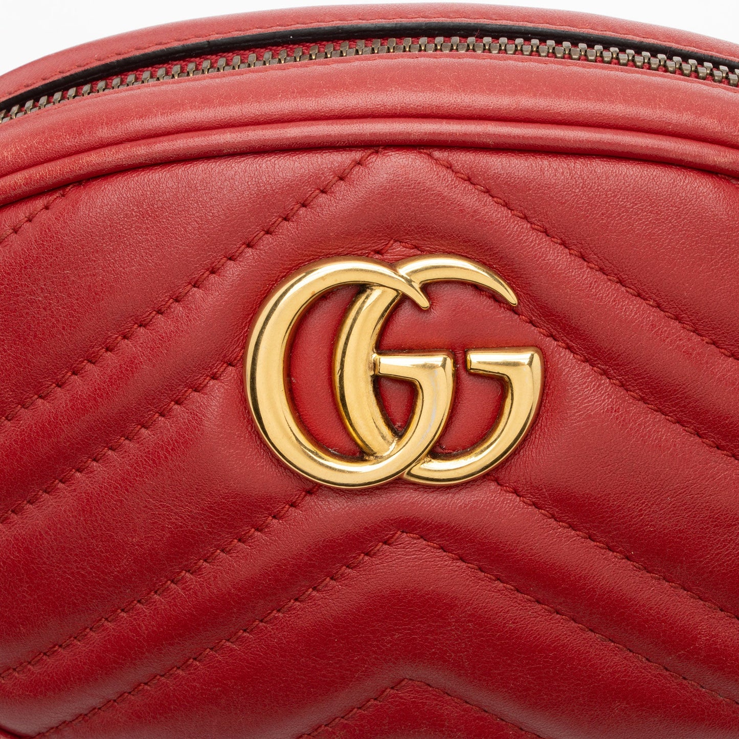 Gucci Matelasse Leather GG Marmont Belt Bag - Size 38 / 95 (SHF-DYUhgU)