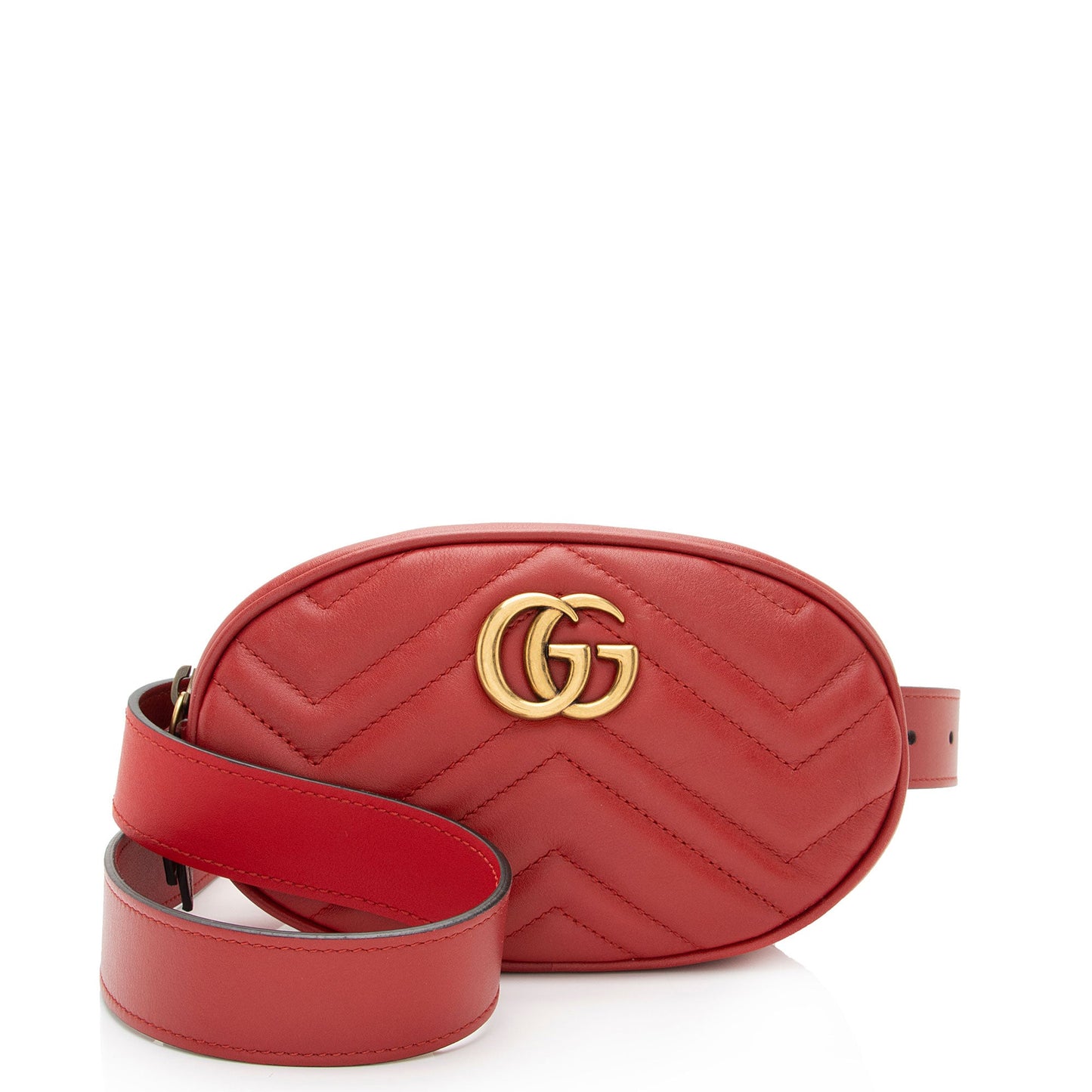 Gucci Matelasse Leather GG Marmont Belt Bag - Size 38 / 95 (SHF-v0s2aR)