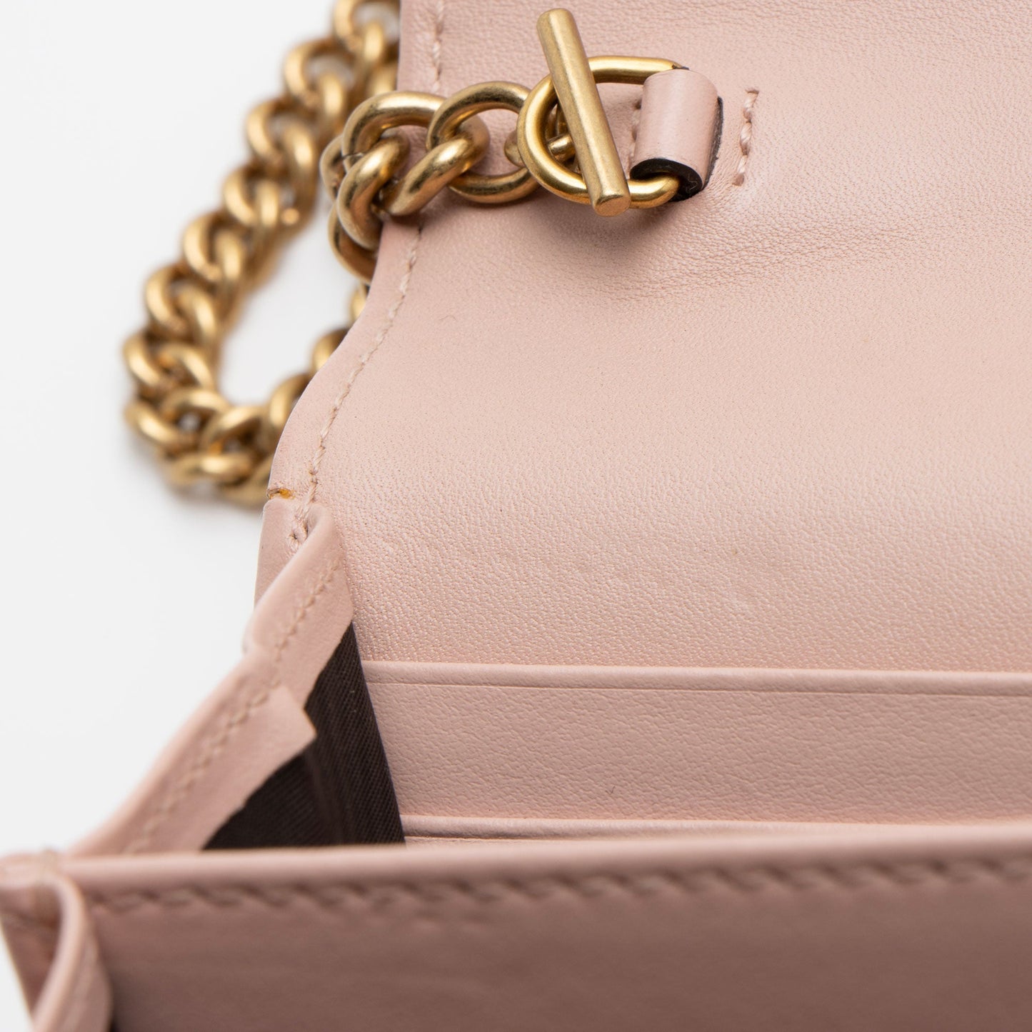 Gucci Matelasse Leather GG Marmont Mini Wallet on Chain