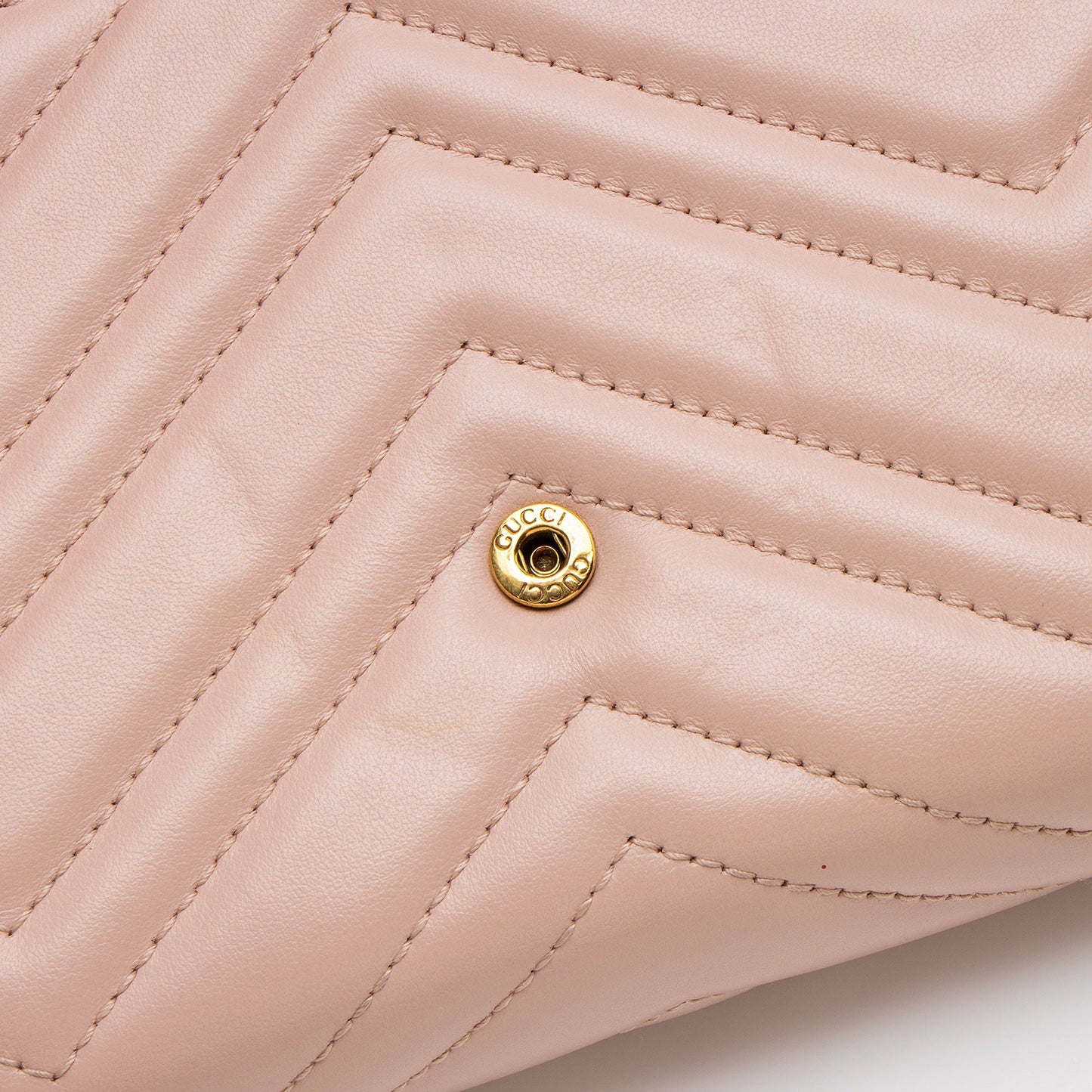 Gucci Matelasse Leather GG Marmont Mini Wallet on Chain