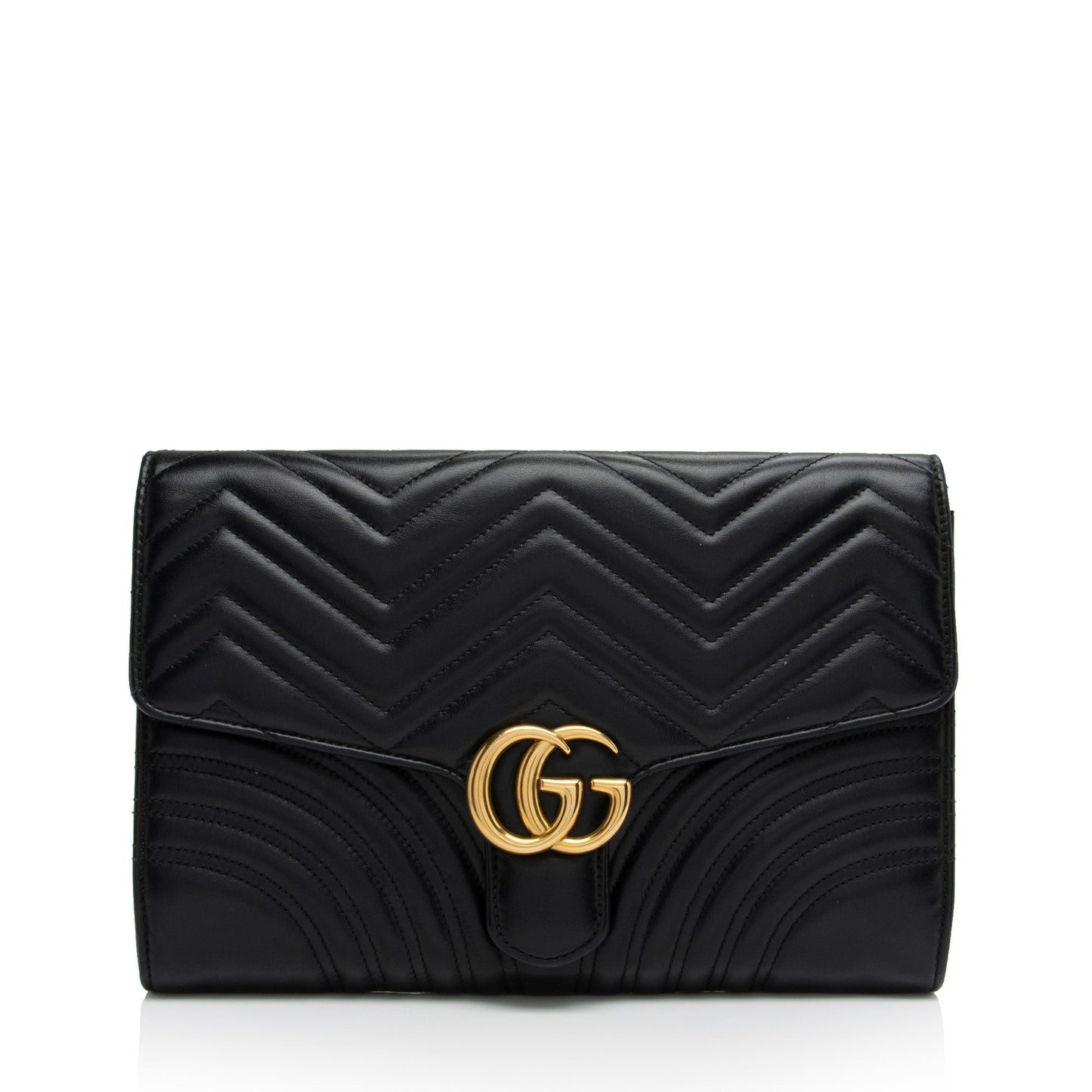 Gucci Matelasse Leather GG Marmont Clutch (SHF-v89K6D)
