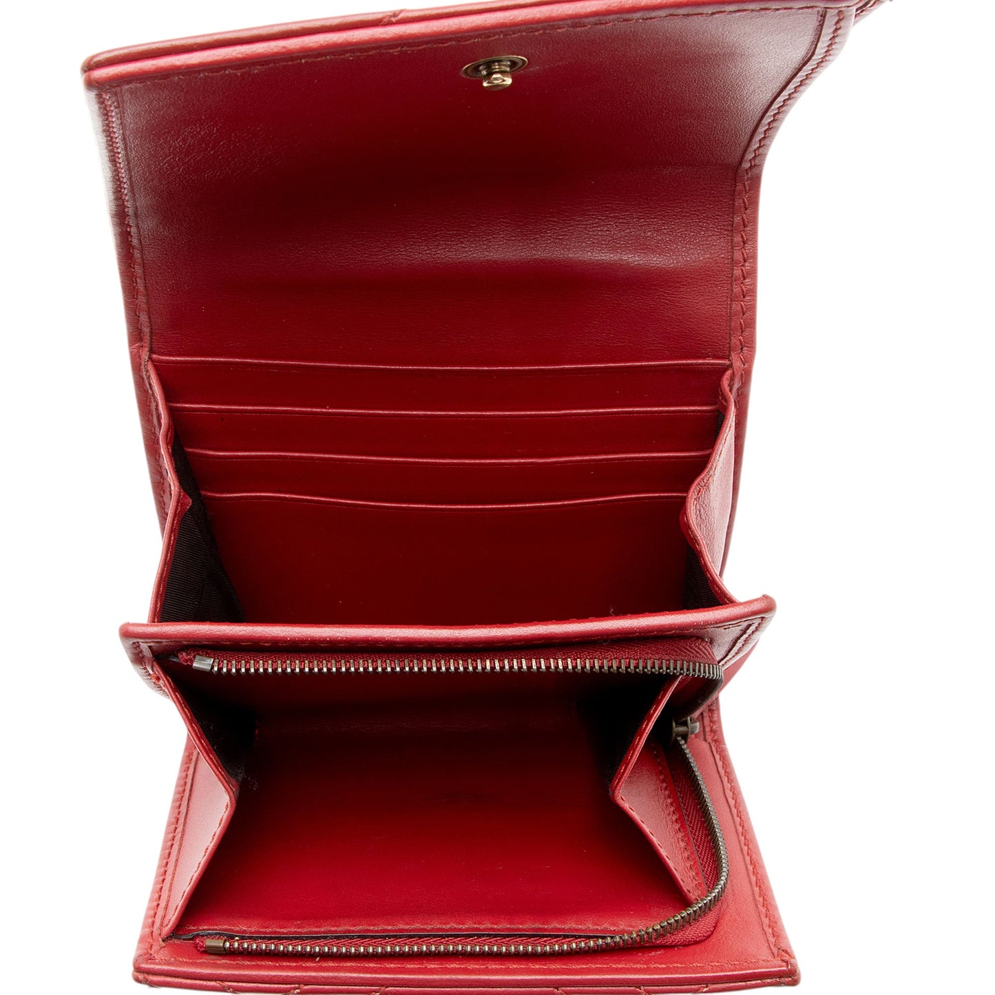 Gucci Matelasse Leather GG Marmont Compact Wallet
