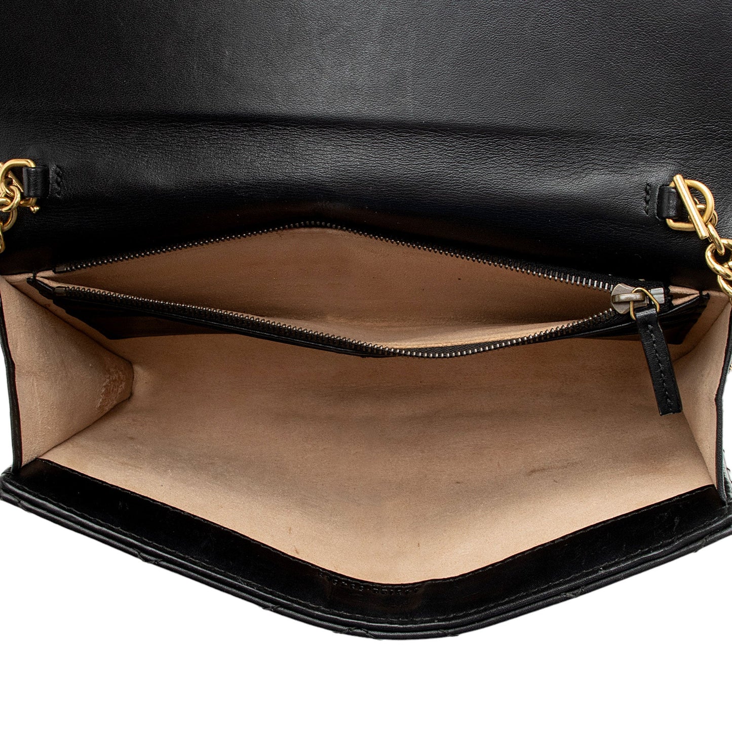 Gucci Matelasse Leather GG Marmont Flap Mini Wallet Bag (SHF-6xoeZx)