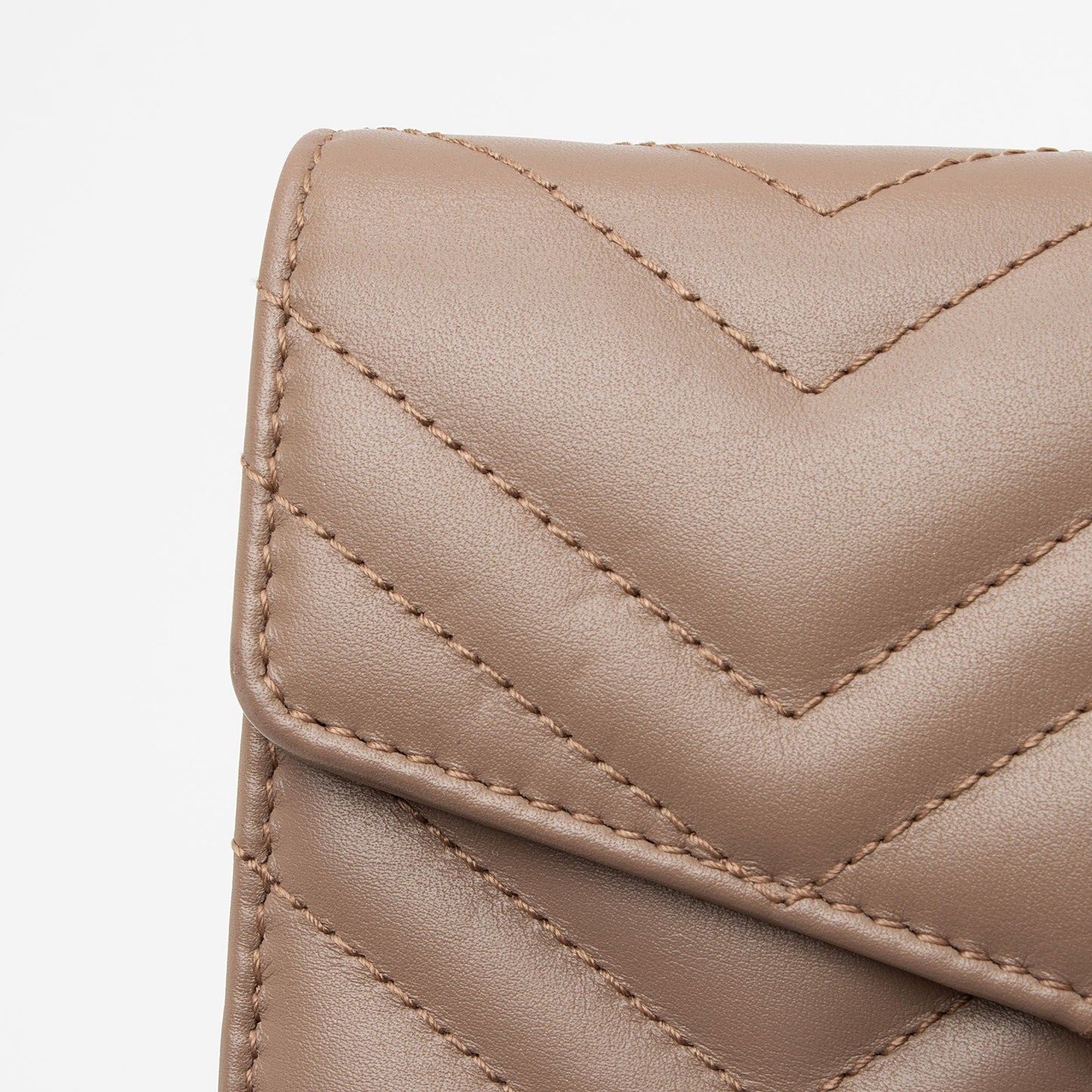 Gucci Matelasse Leather GG Marmont Flap Mini Wallet Bag (SHF-L9tXYx)