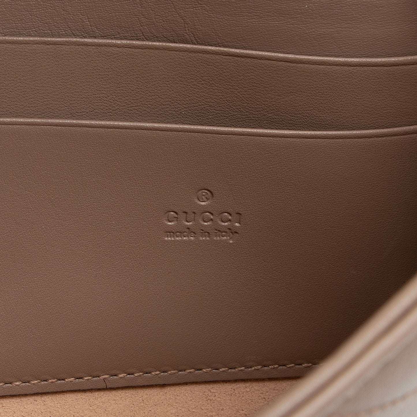 Gucci Matelasse Leather GG Marmont Flap Mini Wallet Bag (SHF-L9tXYx)