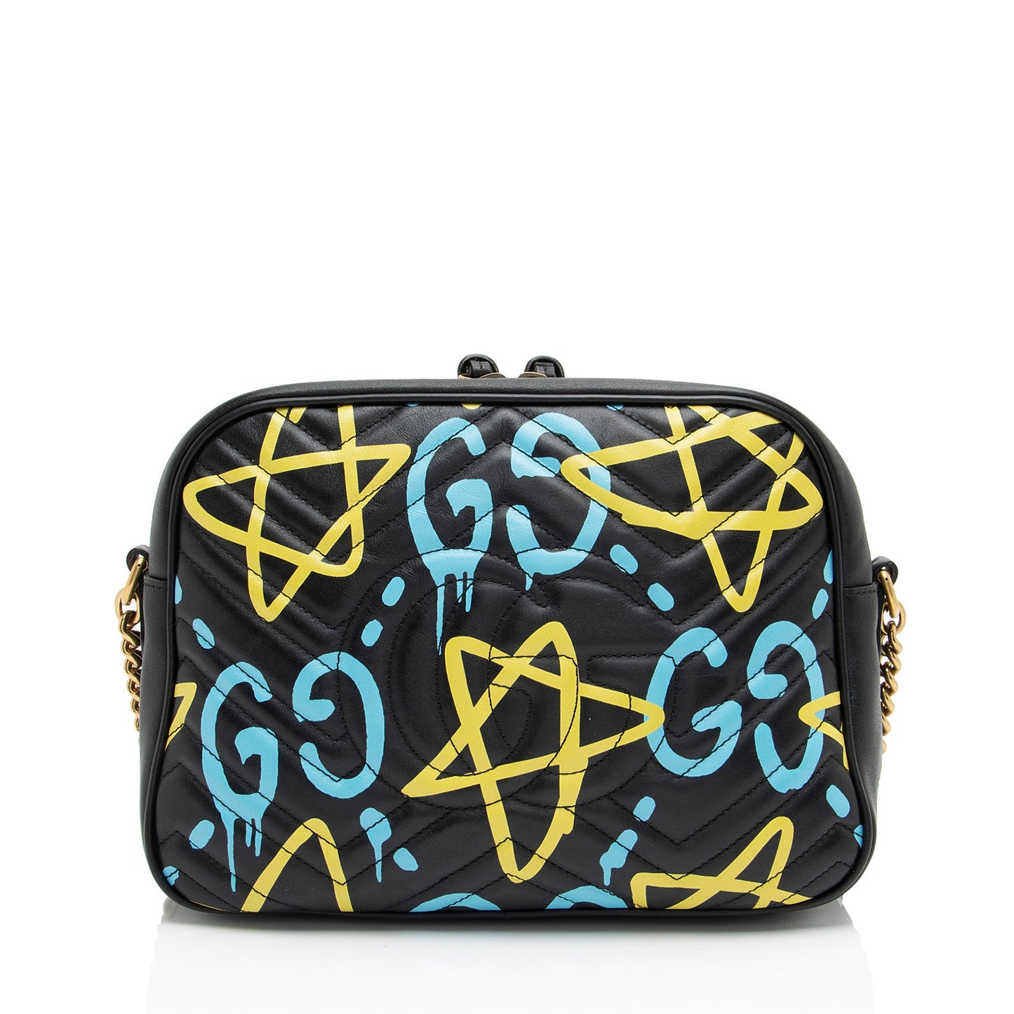 Gucci Matelasse Leather GG Marmont Ghost Medium Shoulder Bag
