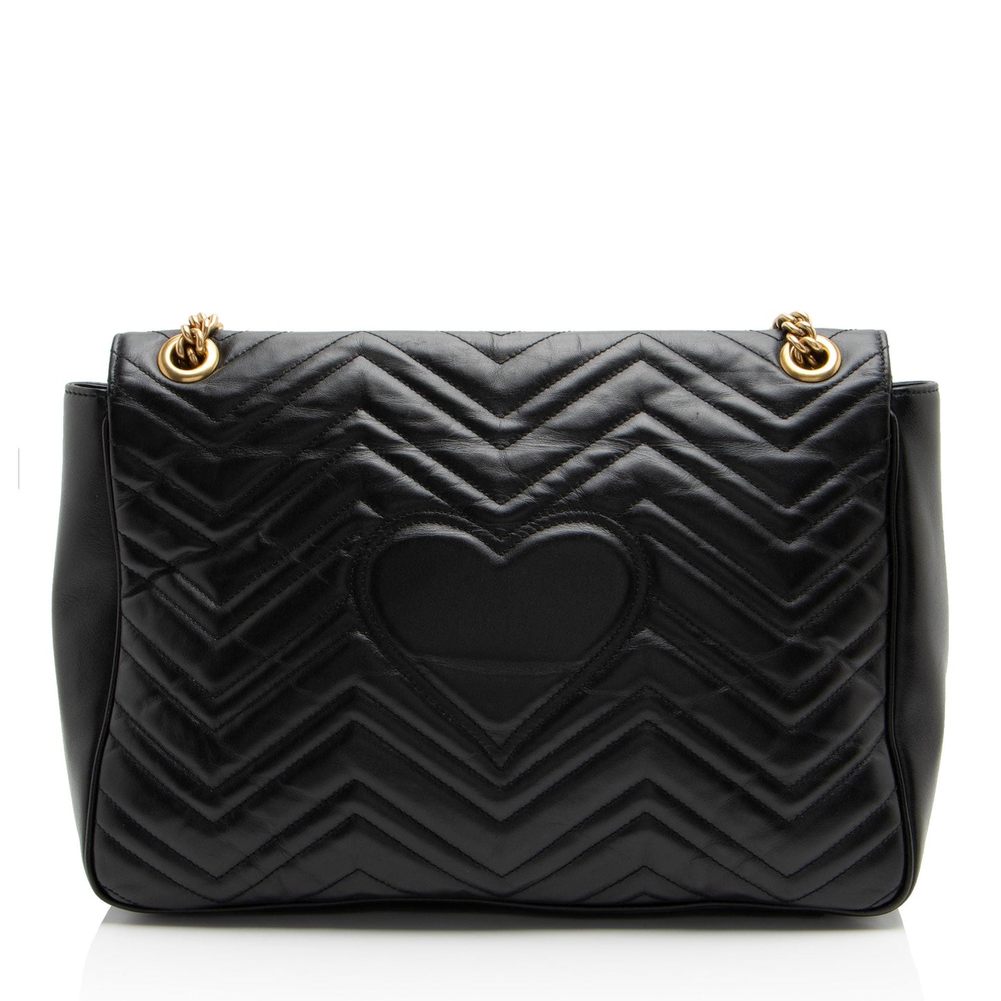 Gucci Matelasse Leather GG Marmont Large Flap Shoulder Bag