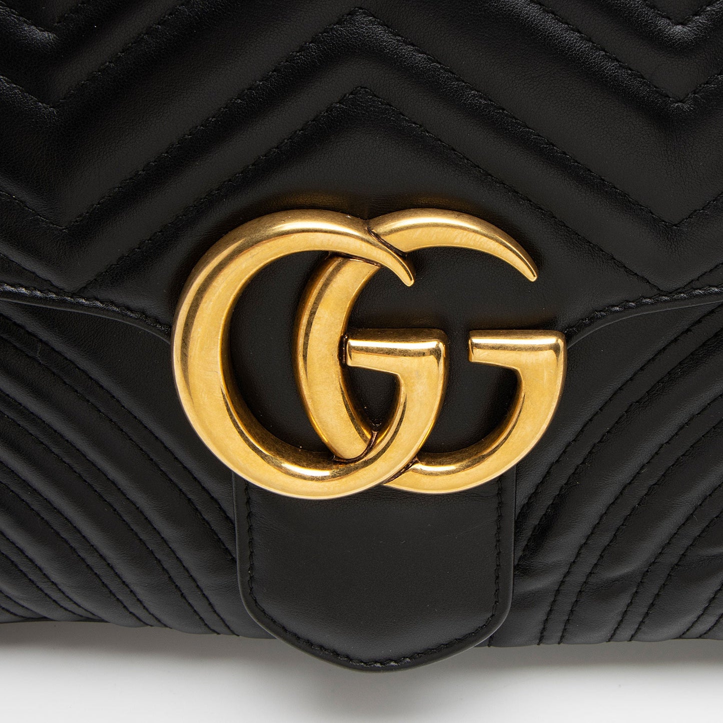 Gucci Matelasse Leather GG Marmont Large Flap Shoulder Bag