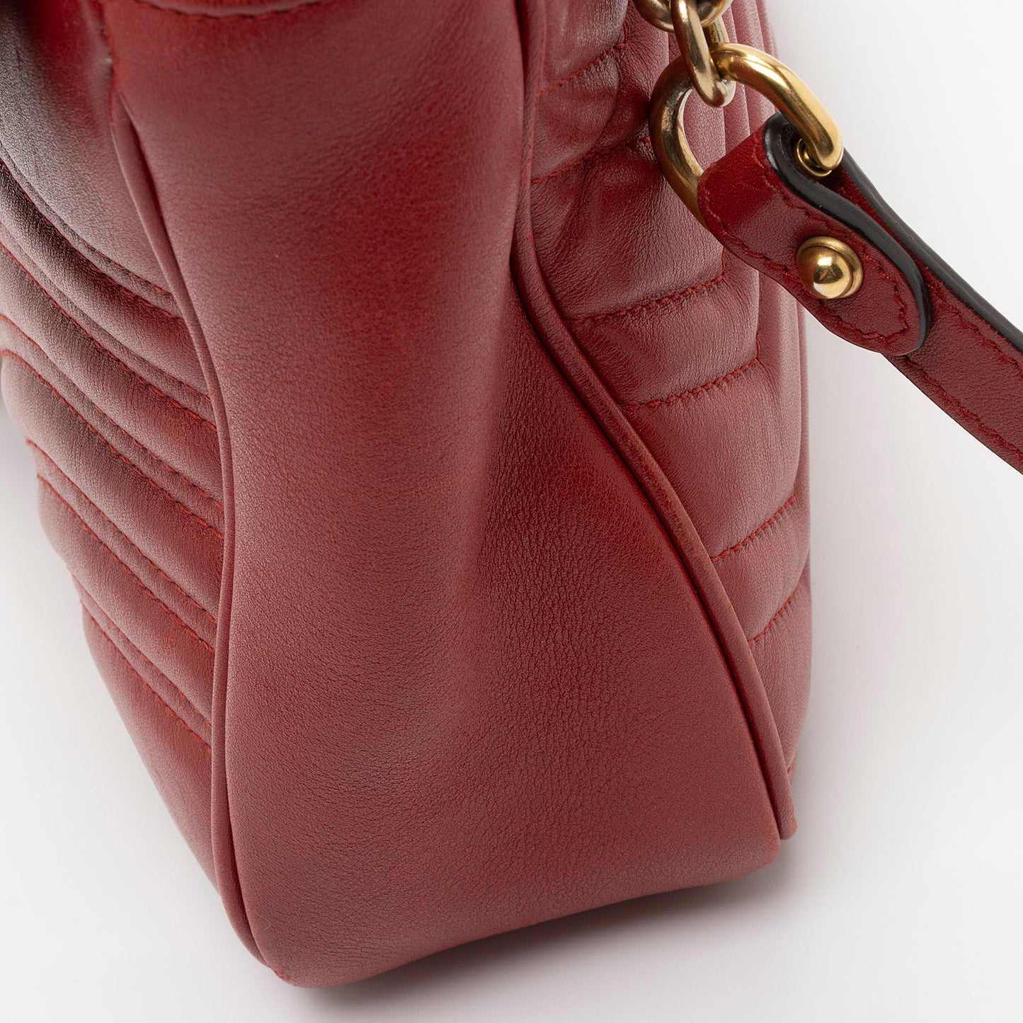 Gucci Matelasse Leather GG Marmont Medium Flap Bag (SHF-nwt9t4)