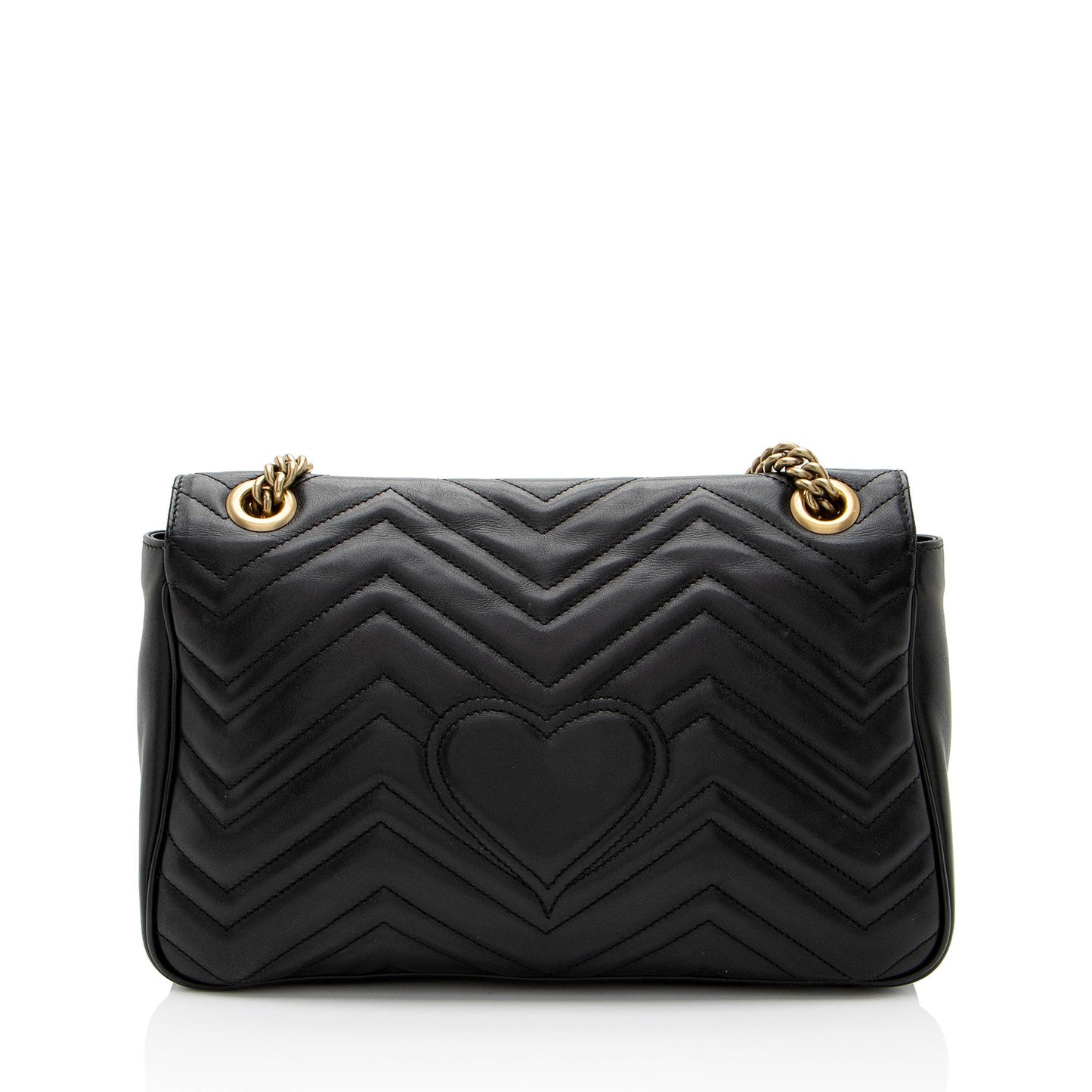 Gucci Matelasse Leather GG Marmont Medium Flap Bag