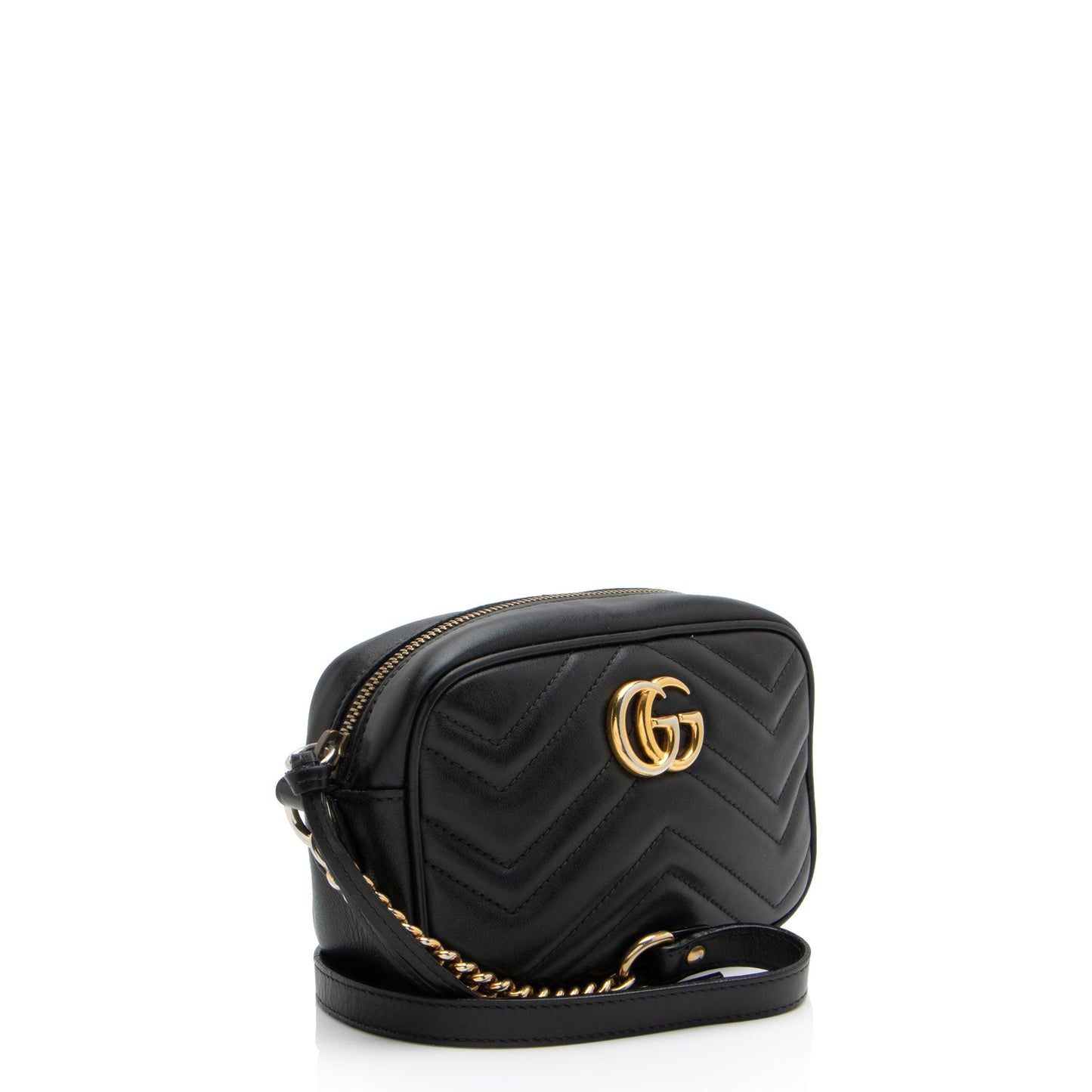 Gucci Matelasse Leather GG Marmont Mini Bag (SHF-MMurmE)
