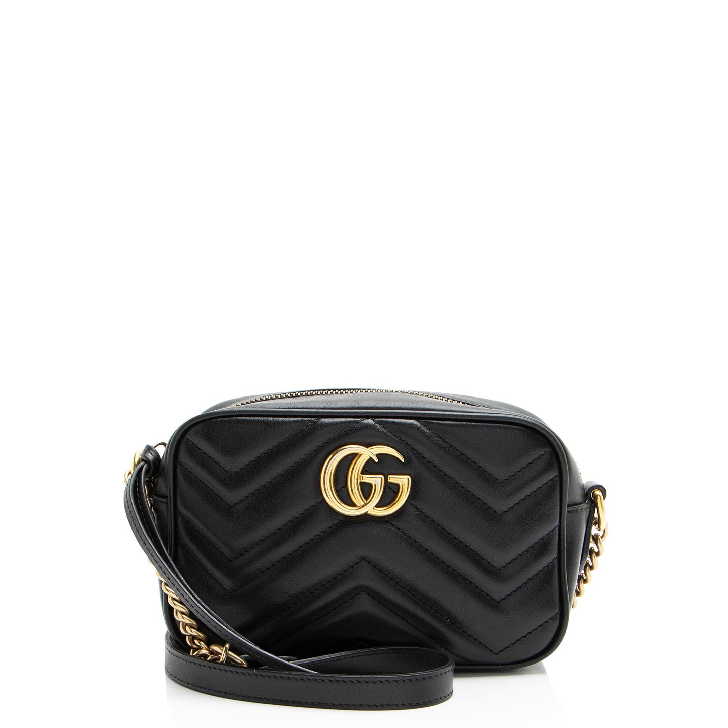 Gucci Matelasse Leather GG Marmont Mini Bag (SHF-J7WV4U)