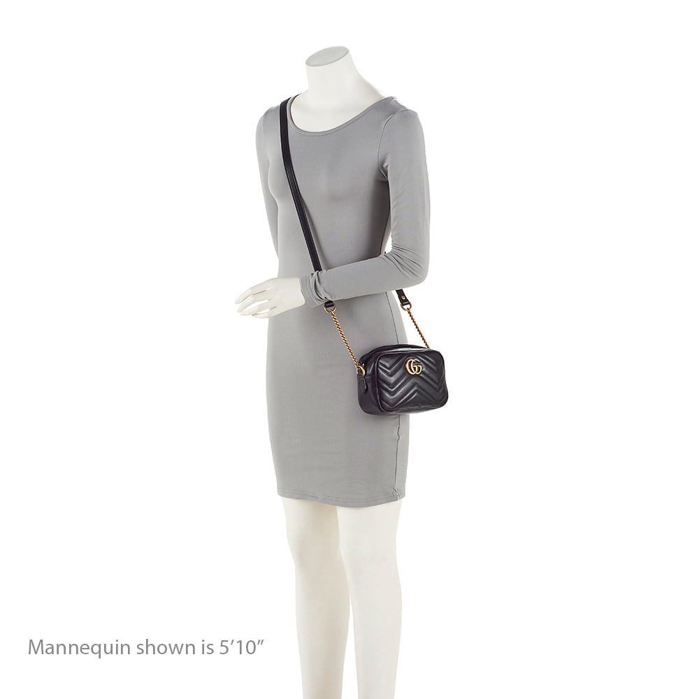 Gucci Matelasse Leather GG Marmont Mini Bag (SHF-J7WV4U)