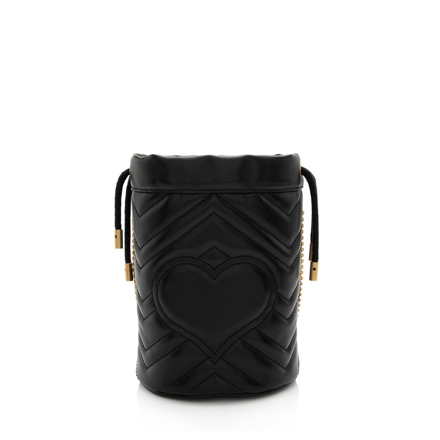 Gucci Matelasse Leather GG Marmont Mini Bucket Bag (SHF-04p5jT)