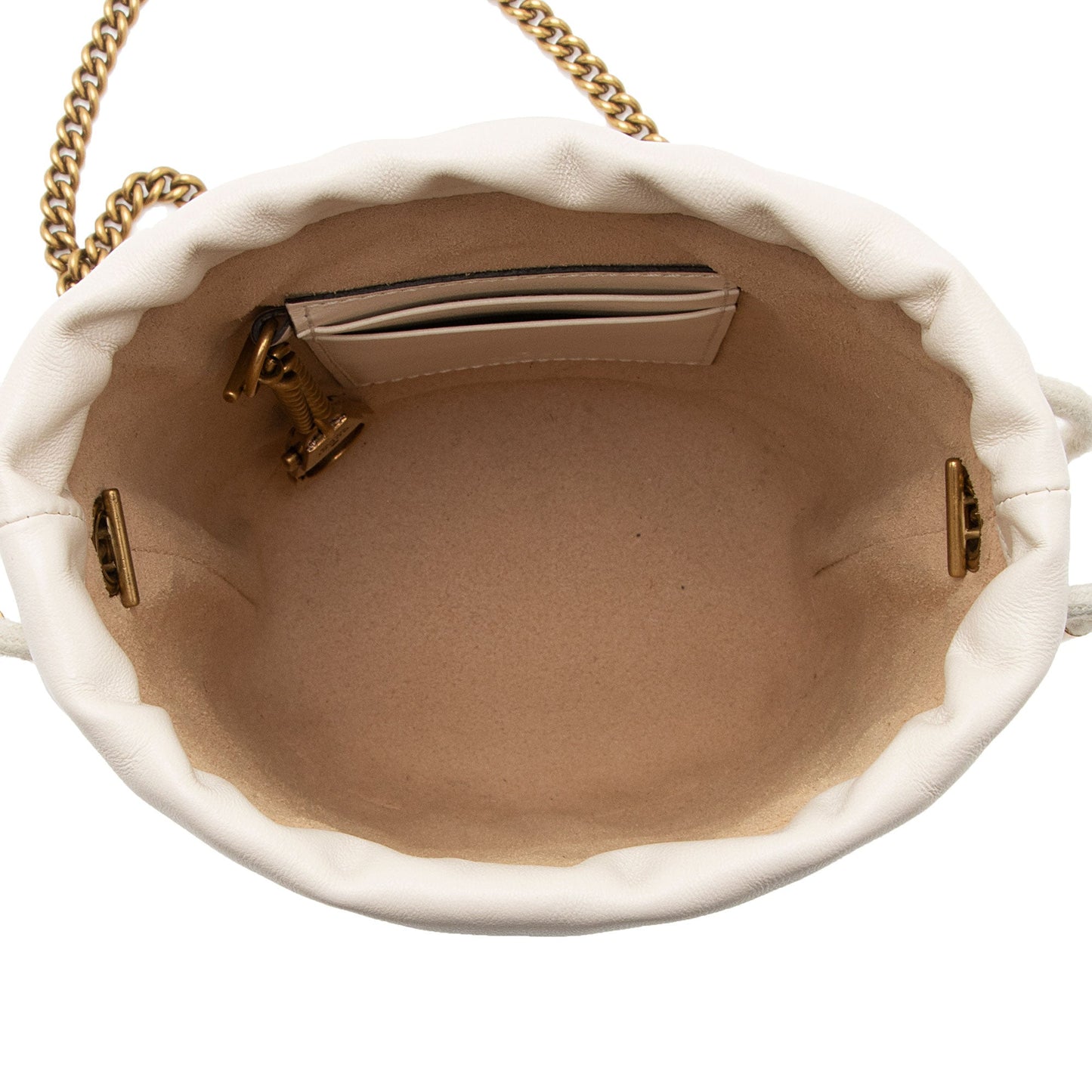 Gucci Matelasse Leather GG Marmont Mini Bucket Bag (SHF-mKaygk)