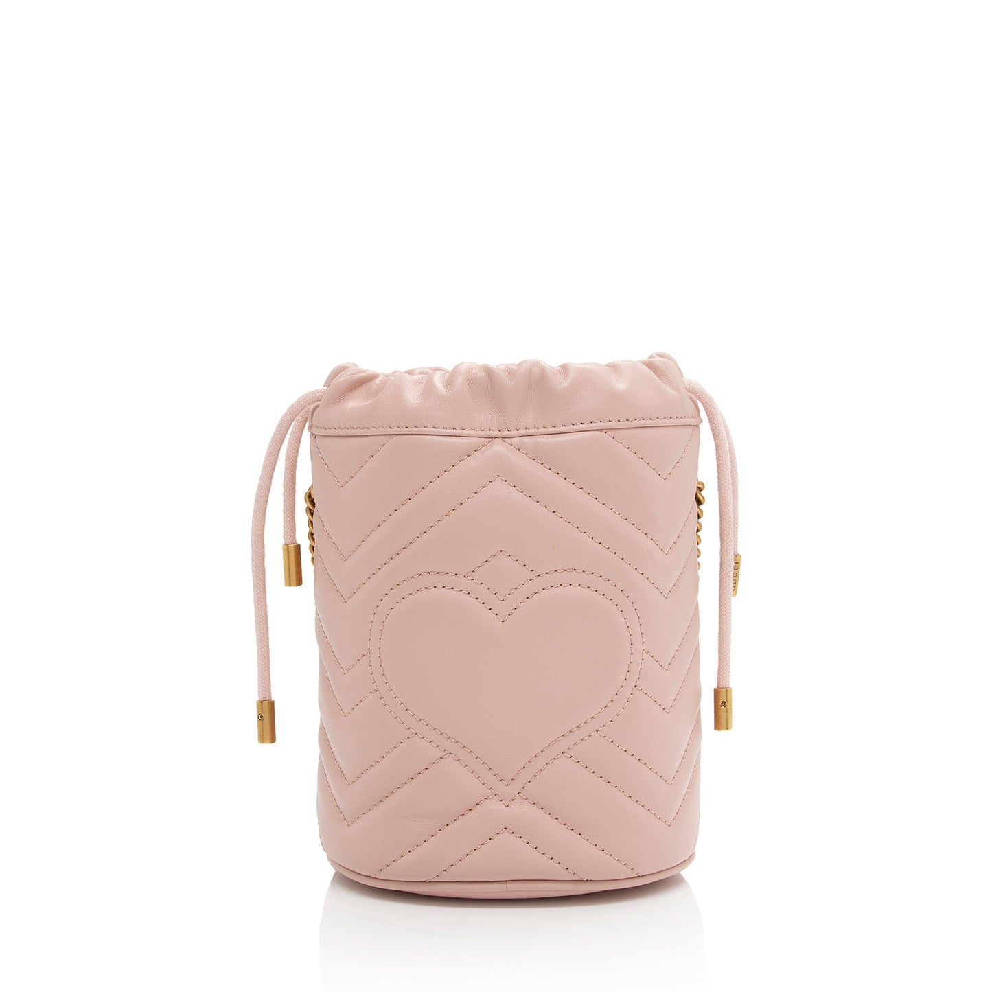 Gucci Matelasse Leather GG Marmont Mini Bucket Bag (SHF-mpO6dQ)
