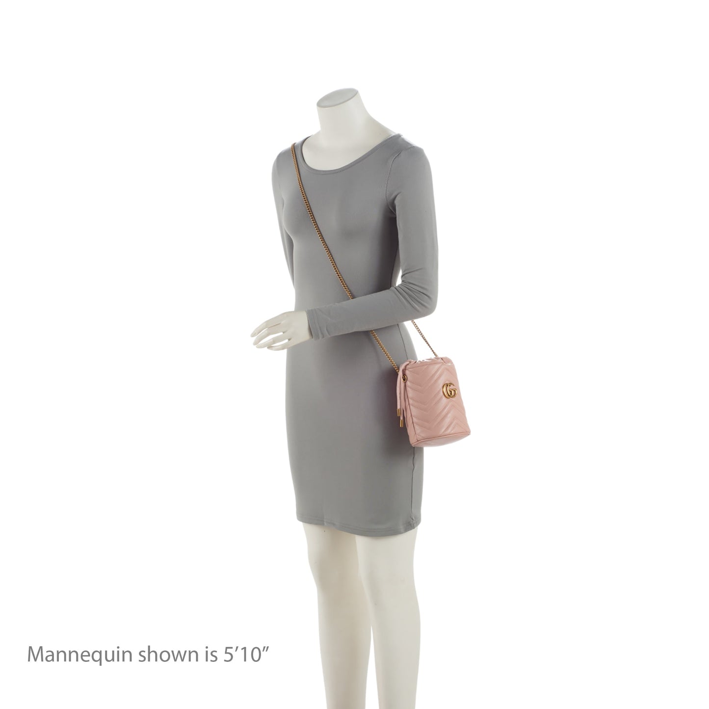 Gucci Matelasse Leather GG Marmont Mini Bucket Bag (SHF-mpO6dQ)
