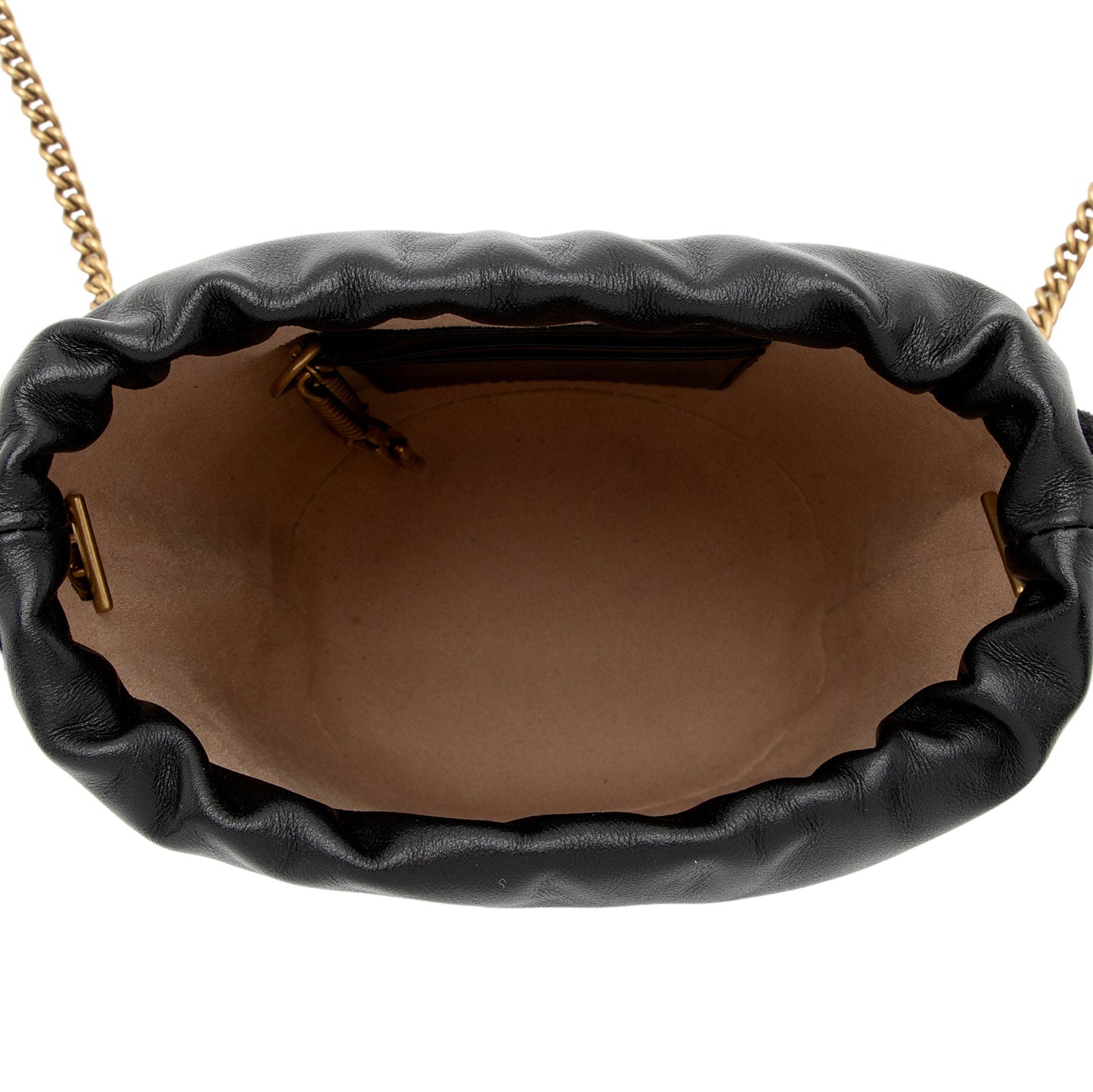 Gucci Matelasse Leather GG Marmont Mini Bucket Bag (SHF-IV6bhP)