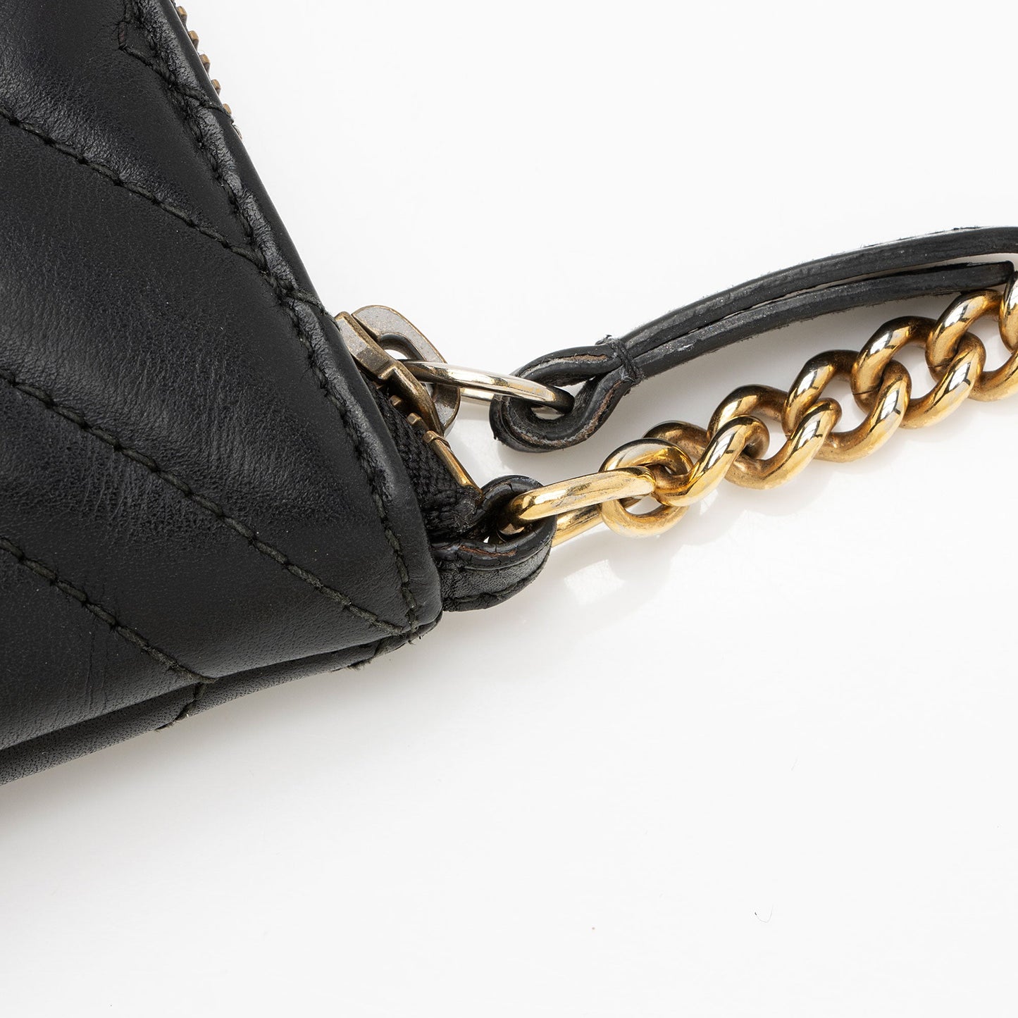 Gucci Matelasse Leather GG Marmont Mini Chain Bag (SHF-0W5BH4)
