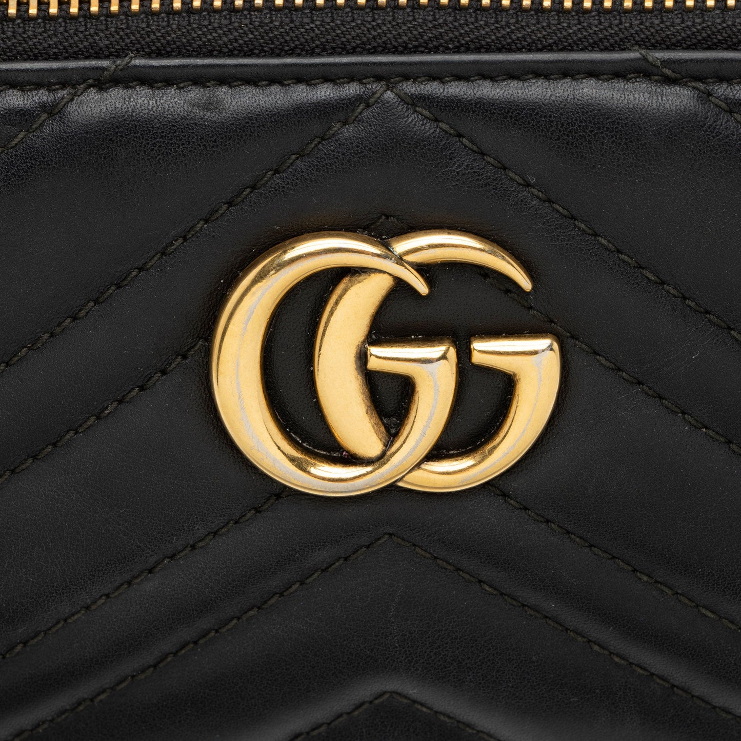 Gucci Matelasse Leather GG Marmont Mini Chain Bag (SHF-0W5BH4)