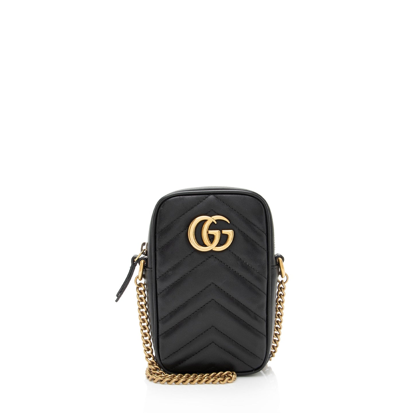 Gucci Matelasse Leather GG Marmont Mini Crossbody Bag (SHF-37j21T)